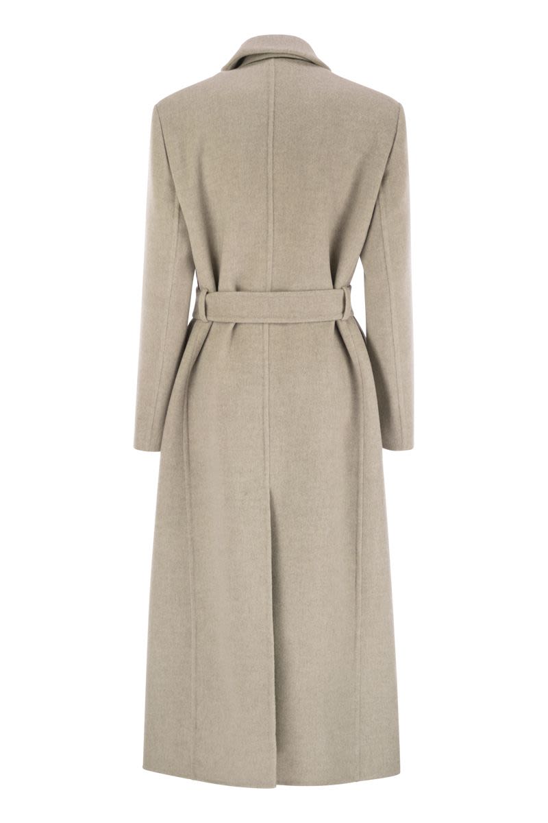 BRUNELLO CUCINELLI Double-Breasted Virgin Wool and Cashmere Jacket