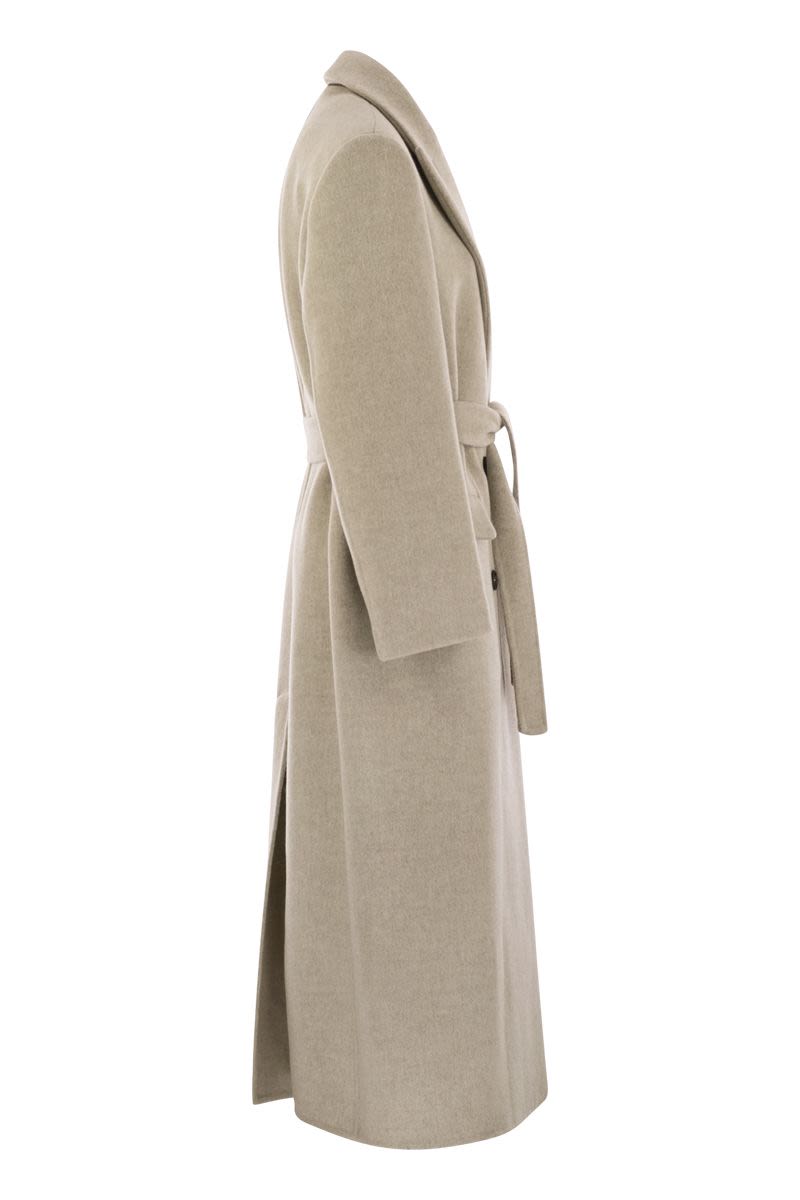 BRUNELLO CUCINELLI Double-Breasted Virgin Wool and Cashmere Jacket