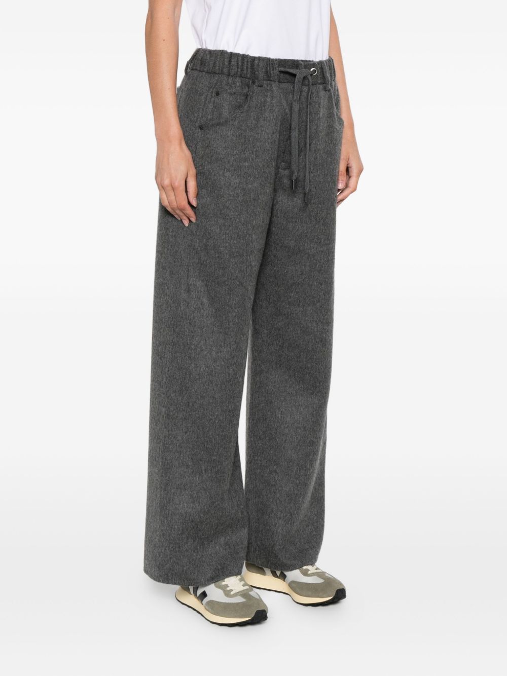 BRUNELLO CUCINELLI Wool Drawstring Trousers