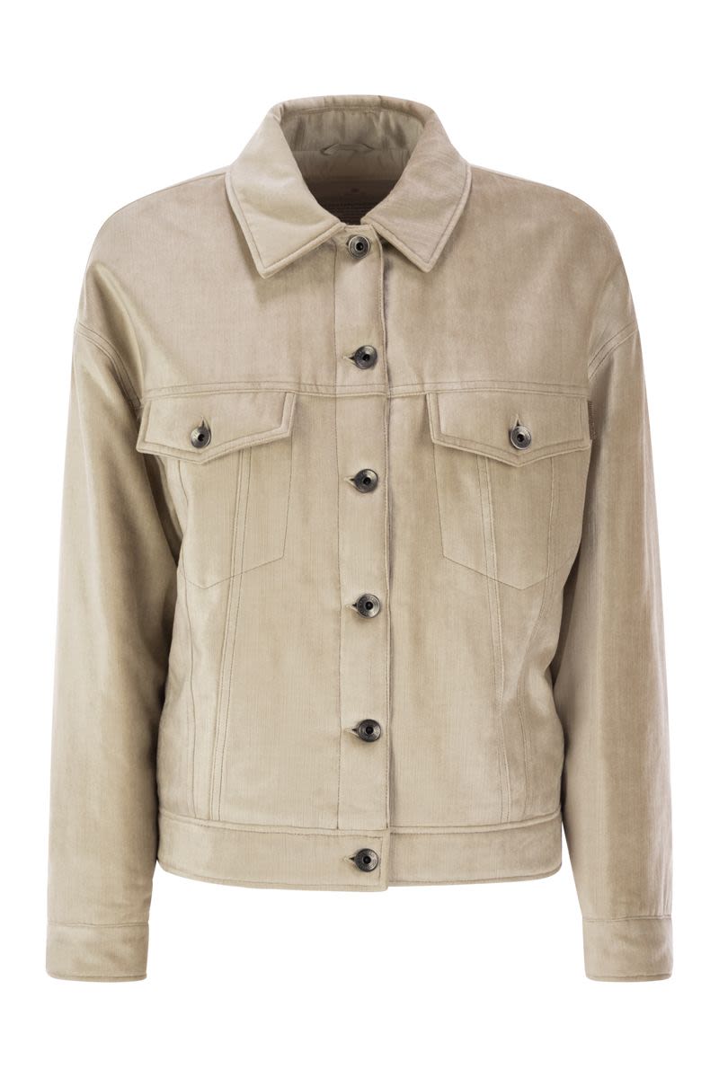 BRUNELLO CUCINELLI Mini Four-Pocket Jacket with Thermore® Padding