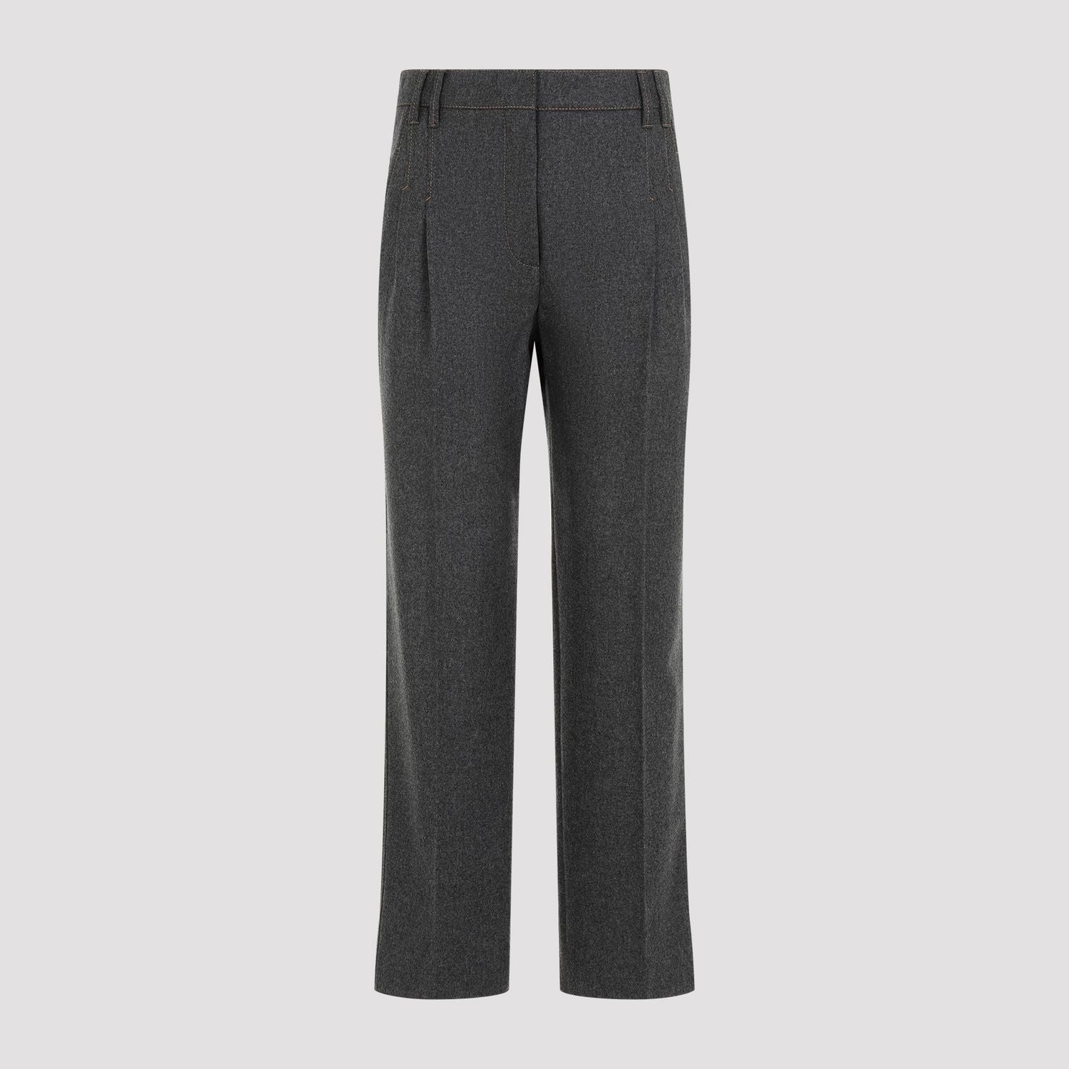 BRUNELLO CUCINELLI Cropped Flannel Pants for Women