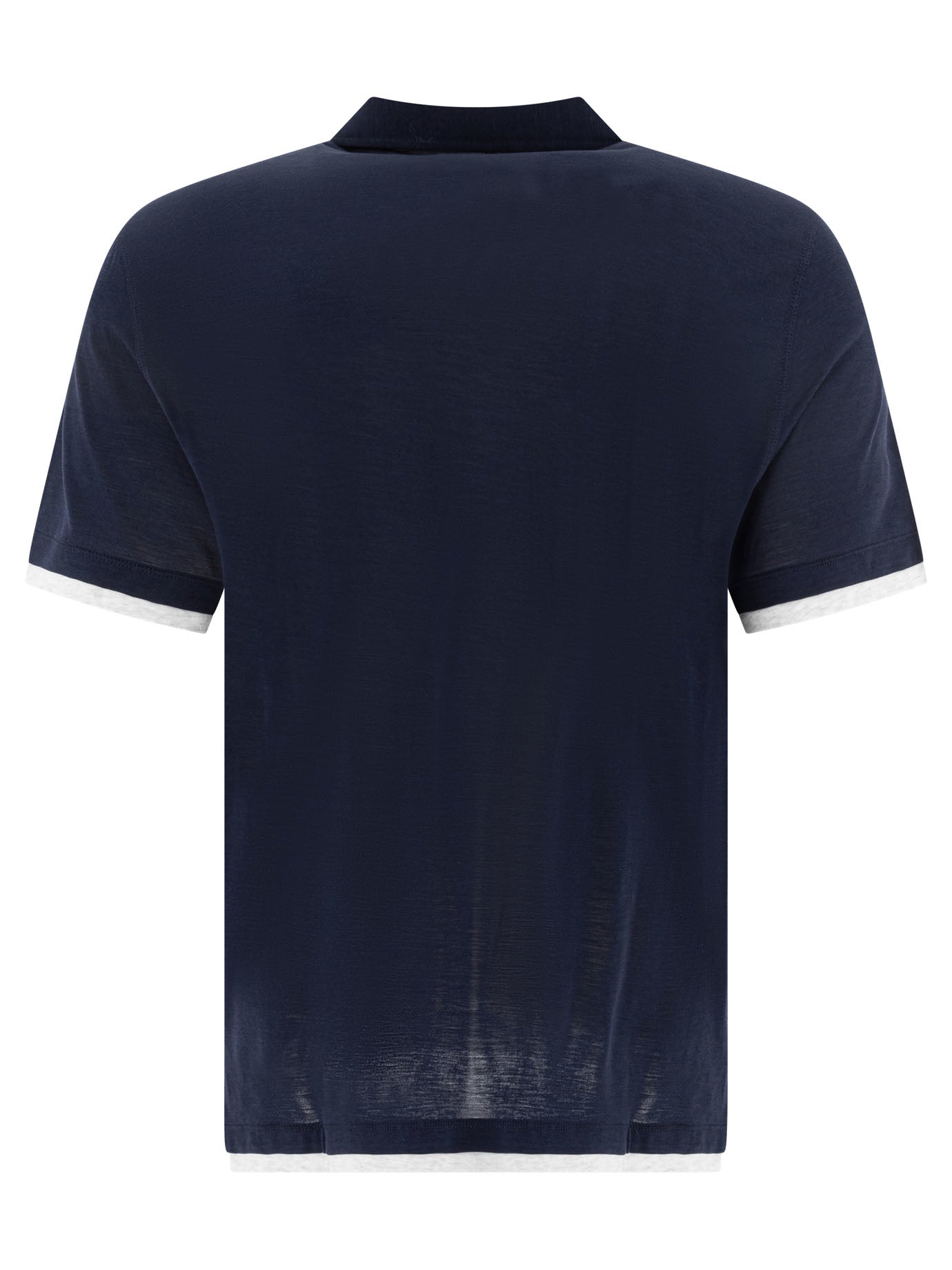 BRUNELLO CUCINELLI Silk-Cotton Blend Polo Shirt