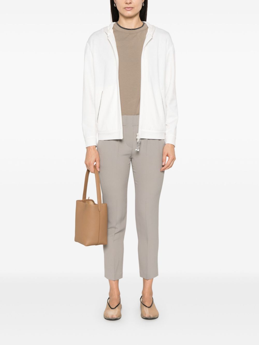 BRUNELLO CUCINELLI Cotton and Silk Interlock Topwear - Size S