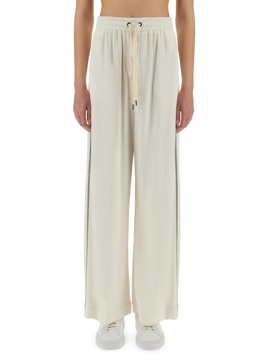 BRUNELLO CUCINELLI Elegant Silk Blend Trousers for Women