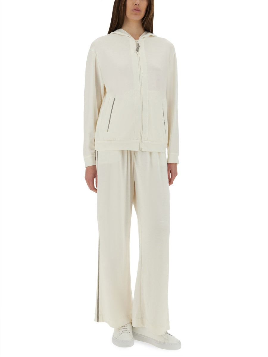 BRUNELLO CUCINELLI Elegant Silk Blend Trousers for Women