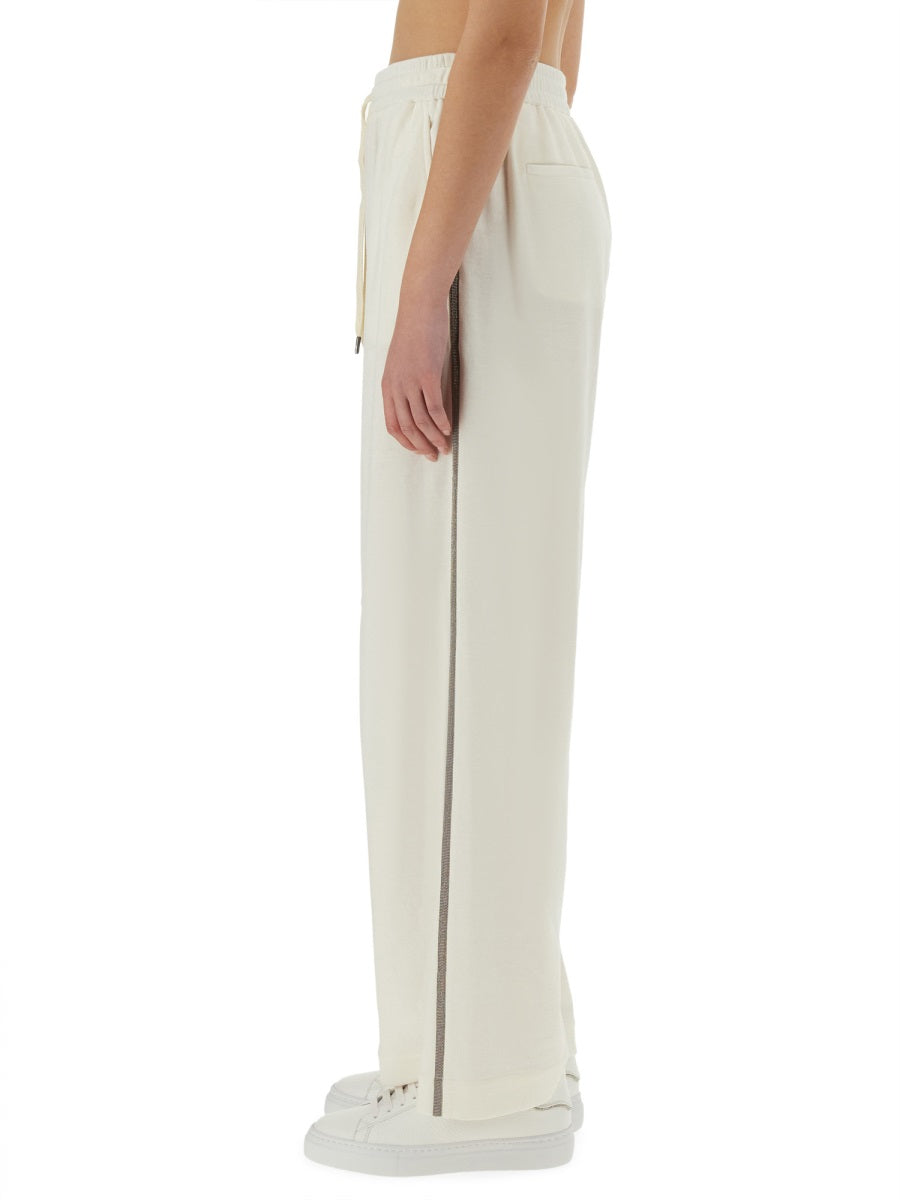 BRUNELLO CUCINELLI Elegant Silk Blend Trousers for Women