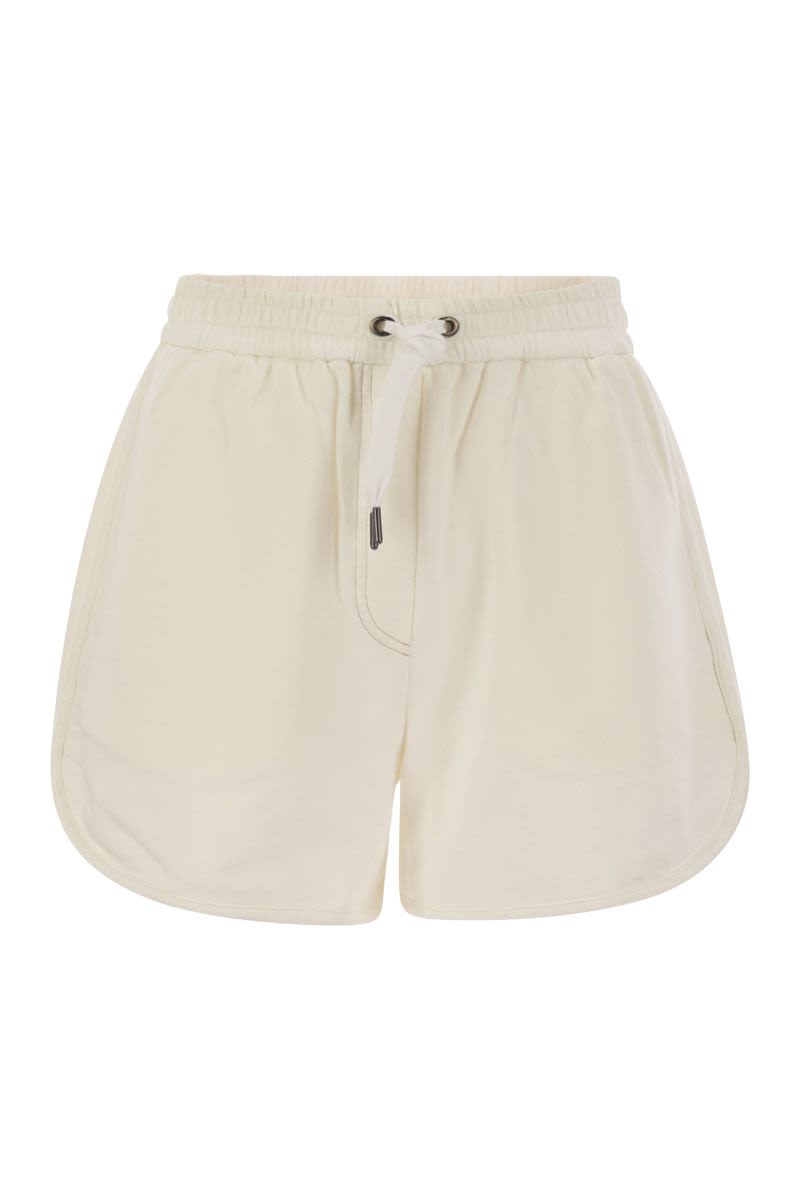 BRUNELLO CUCINELLI Cotton Sporty Mini Shorts for Women