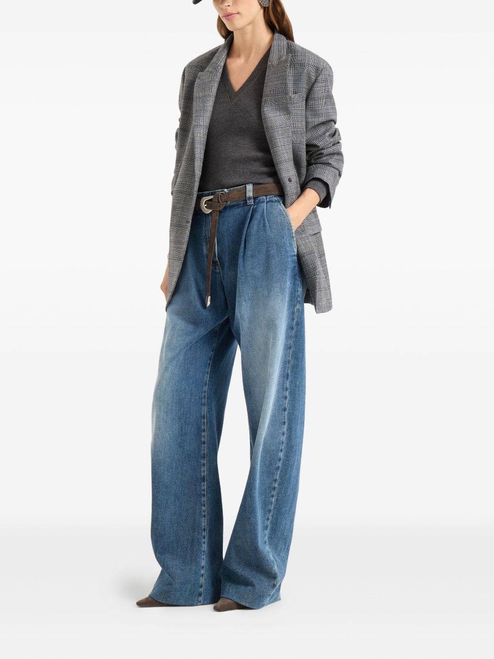 BRUNELLO CUCINELLI Wool V-Necked Sweater - Women's FW25 Collection