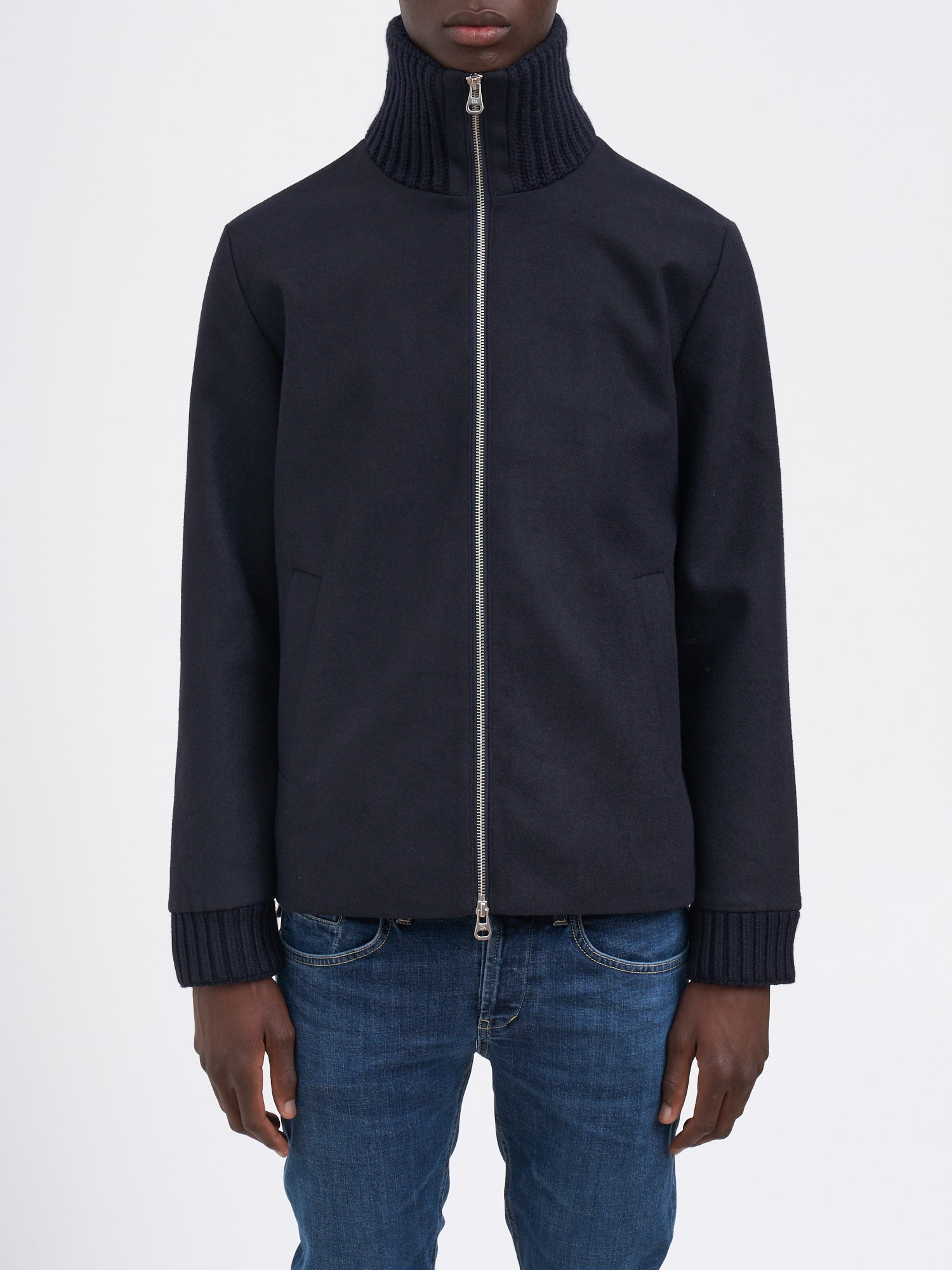 DANIELE ALESSANDRINI Wool Blend Jacket for Men - FW25 Collection