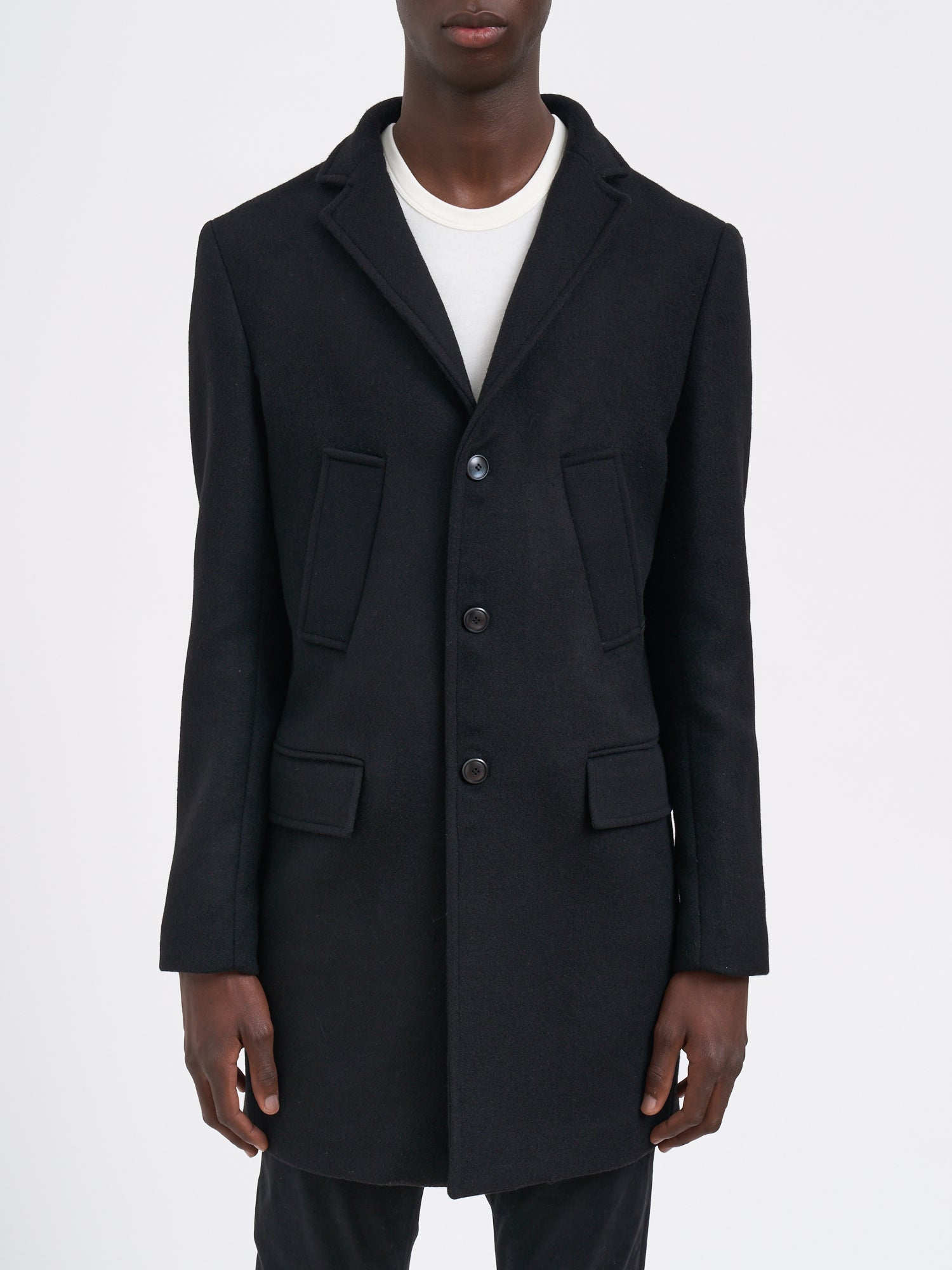 DANIELE ALESSANDRINI Men's Single-Breasted Wool Jacket - Size 50