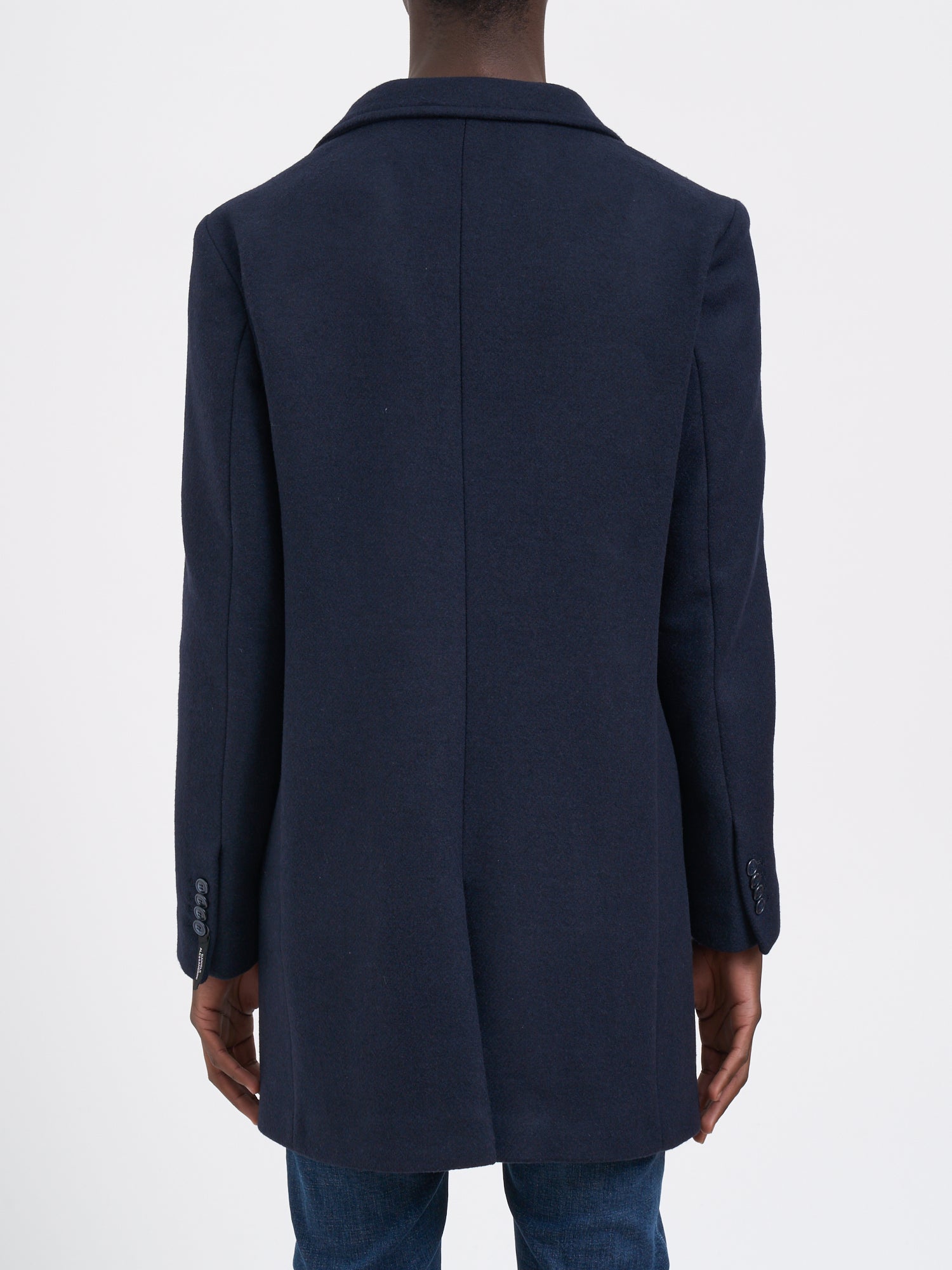 DANIELE ALESSANDRINI Single-Breasted Wool Jacket - Size 50 for Men