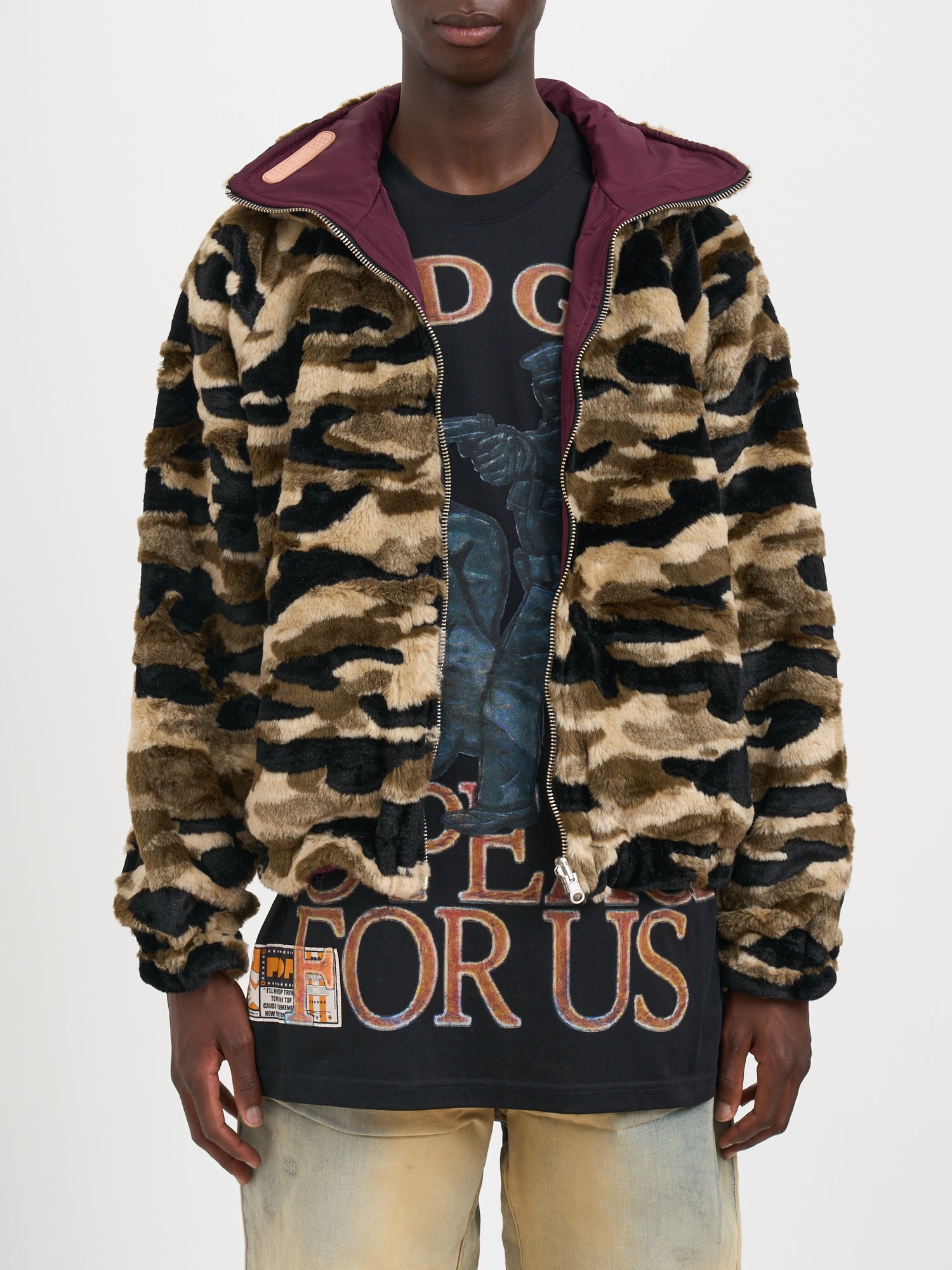 PDF Oversized Fleece Jacket - Medium Size