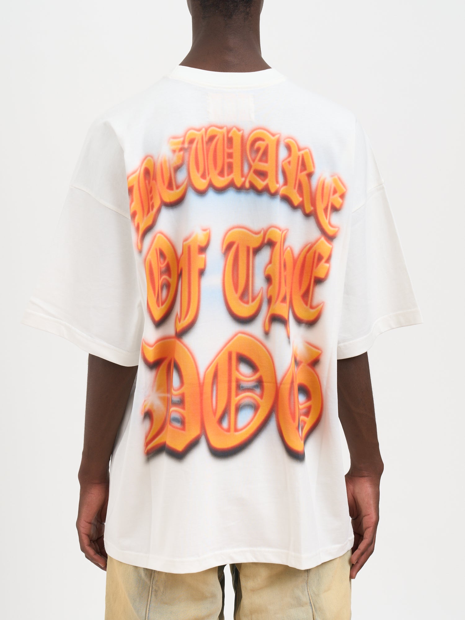 PDF Oversized Crewneck Dog Graphic T-Shirt - Medium