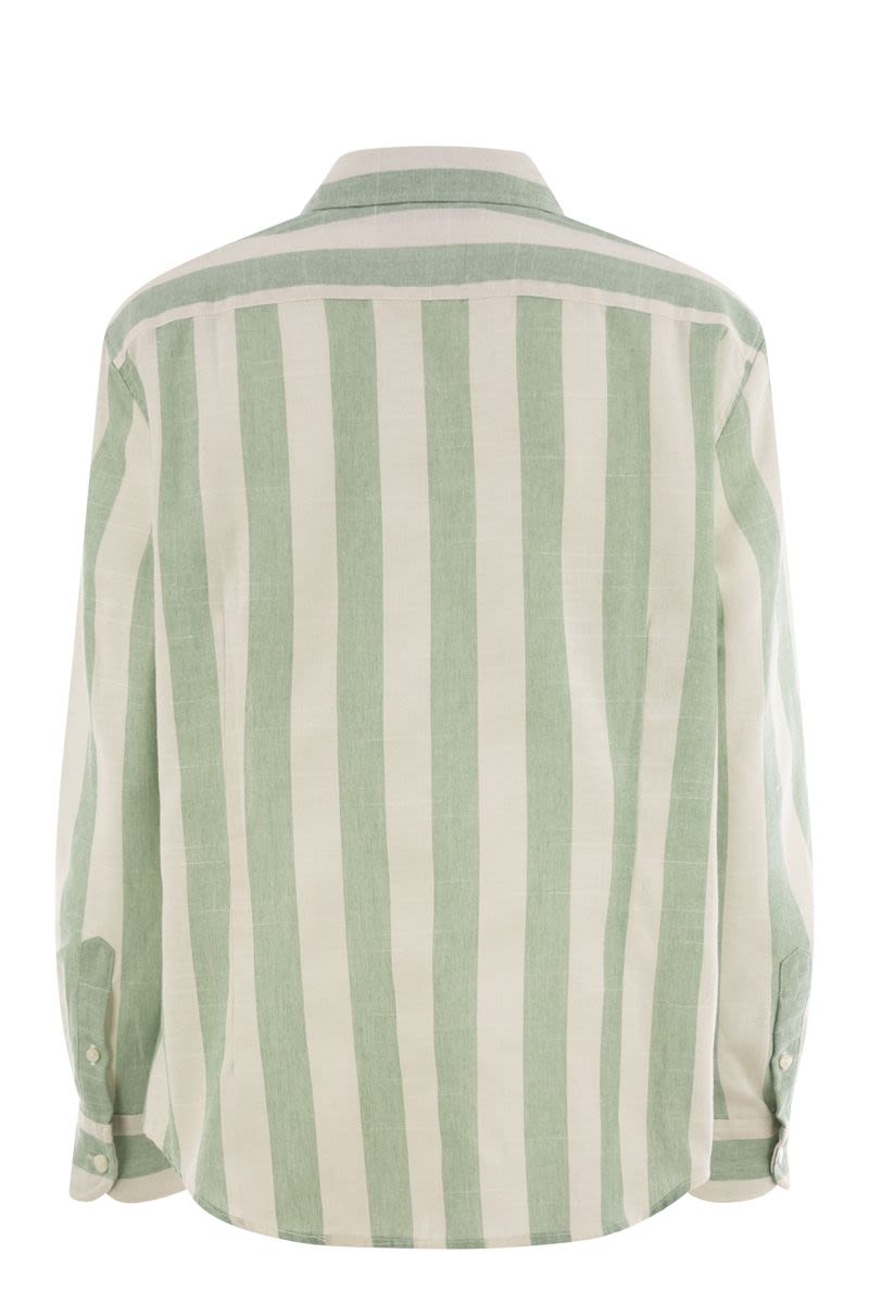 MC2 SAINT BARTH Meredith Classic-Fit Mini Patterned Cotton Blend Shirt