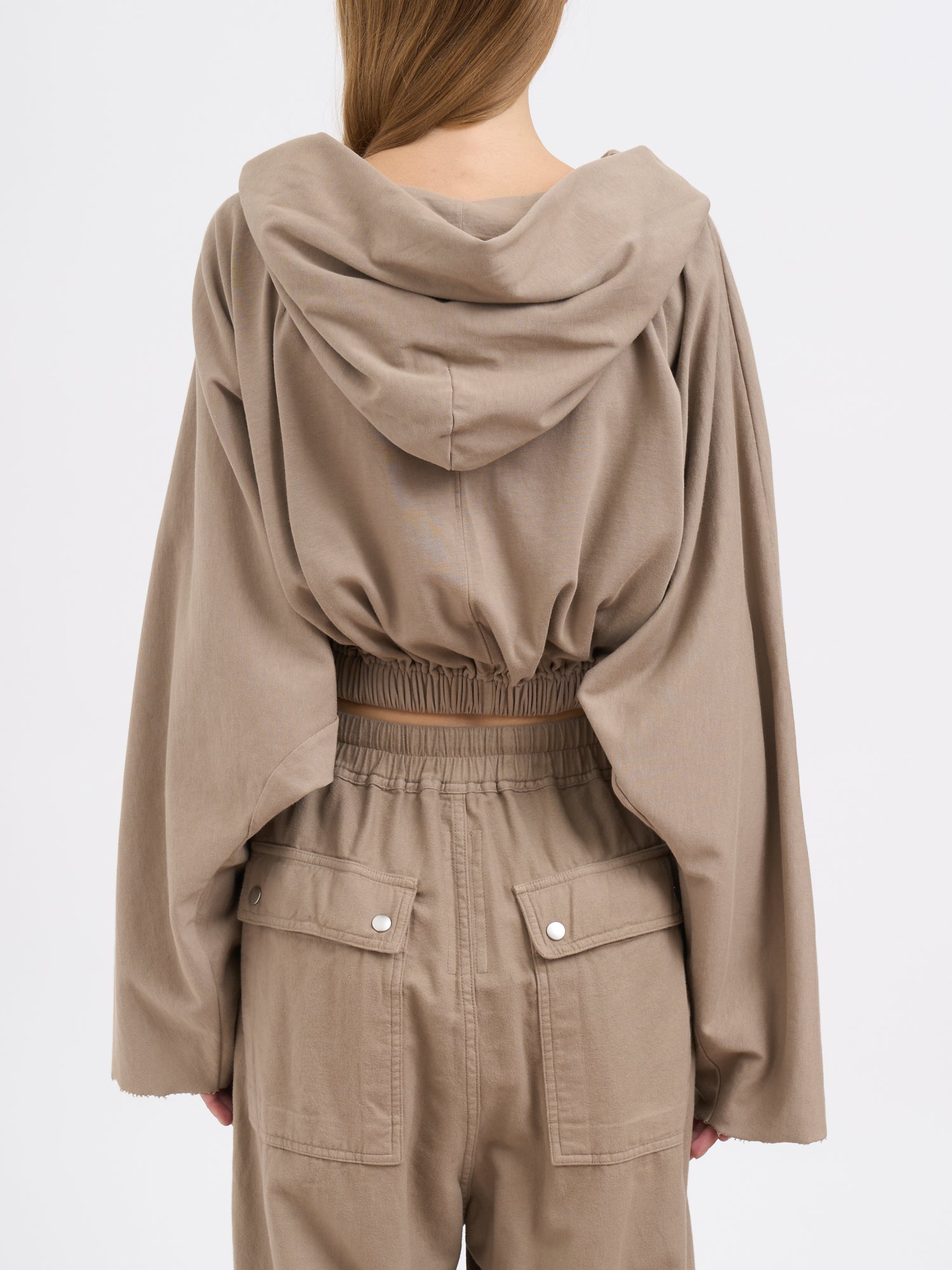 DRKSHDW Cropped Hooded Sweatshirt