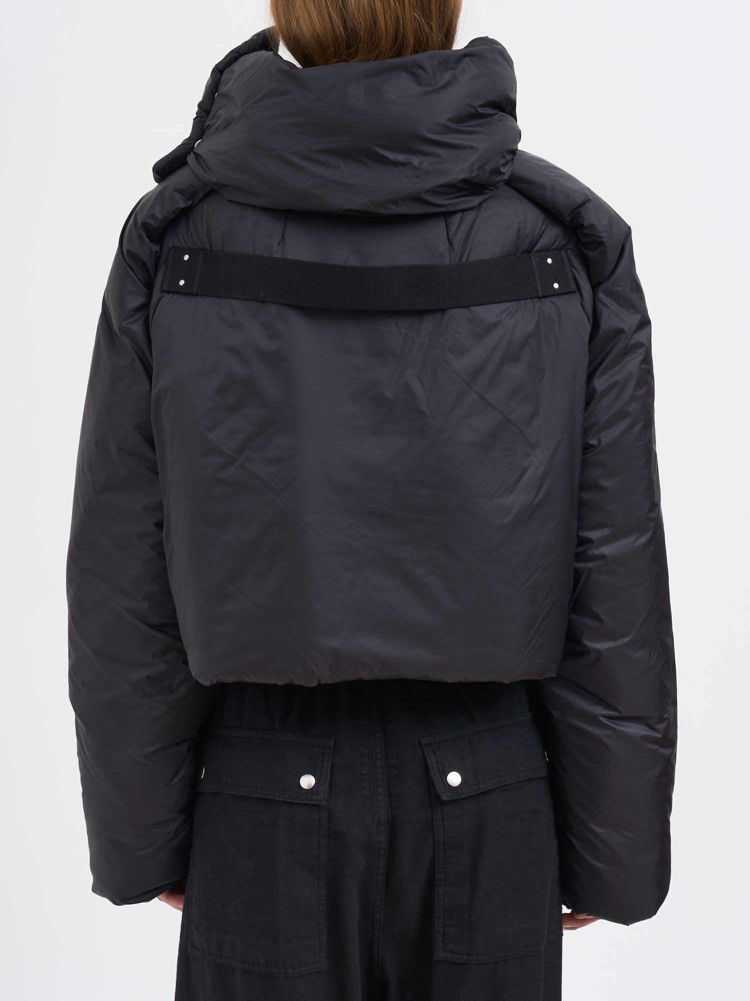 DRKSHDW Cropped Padded Convertible Jacket for Women