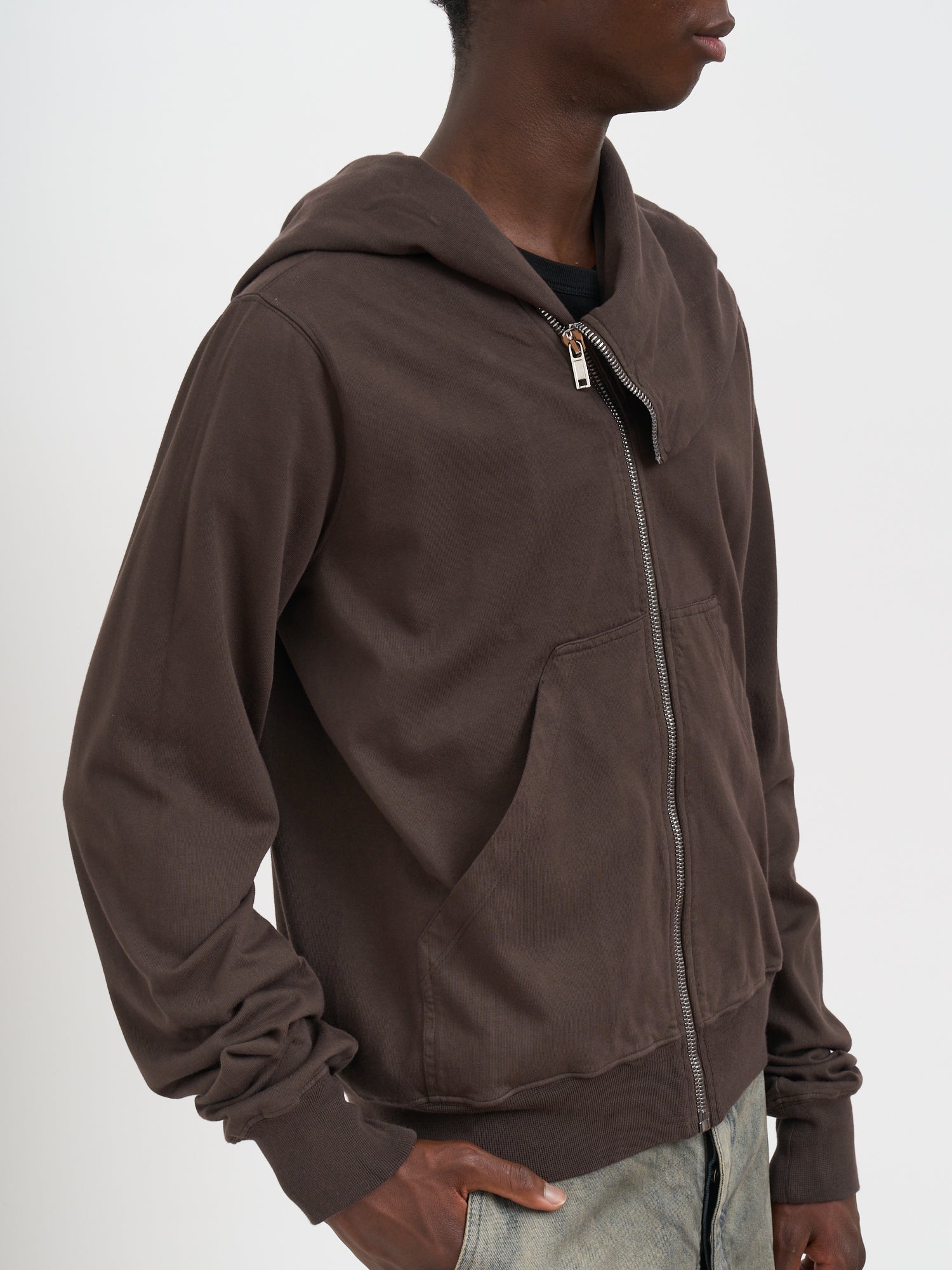 DRKSHDW Asymmetrical Zip Mountain Hoodie Sweatshirt - Size Medium