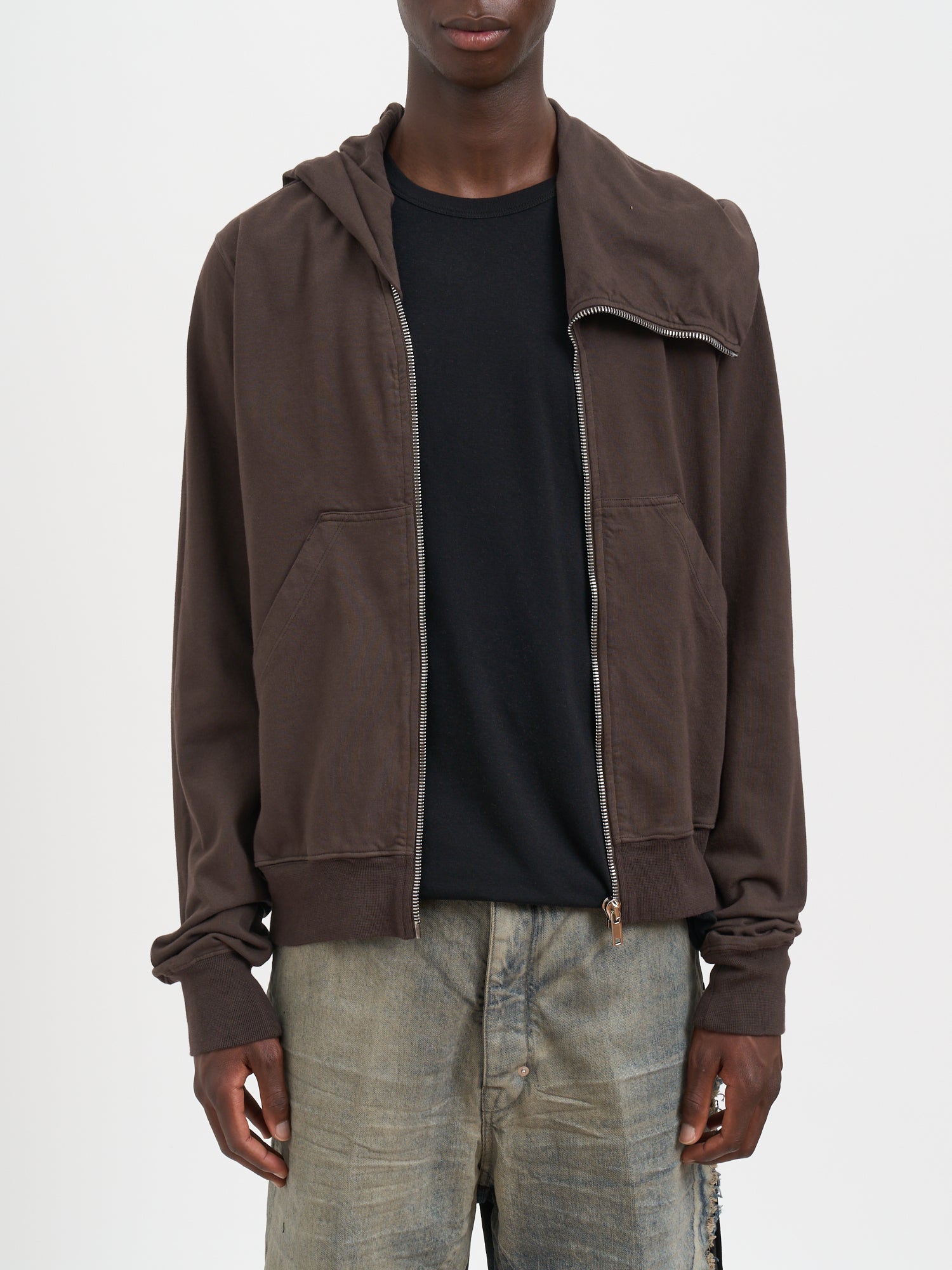 DRKSHDW Asymmetrical Zip Mountain Hoodie Sweatshirt - Size Medium