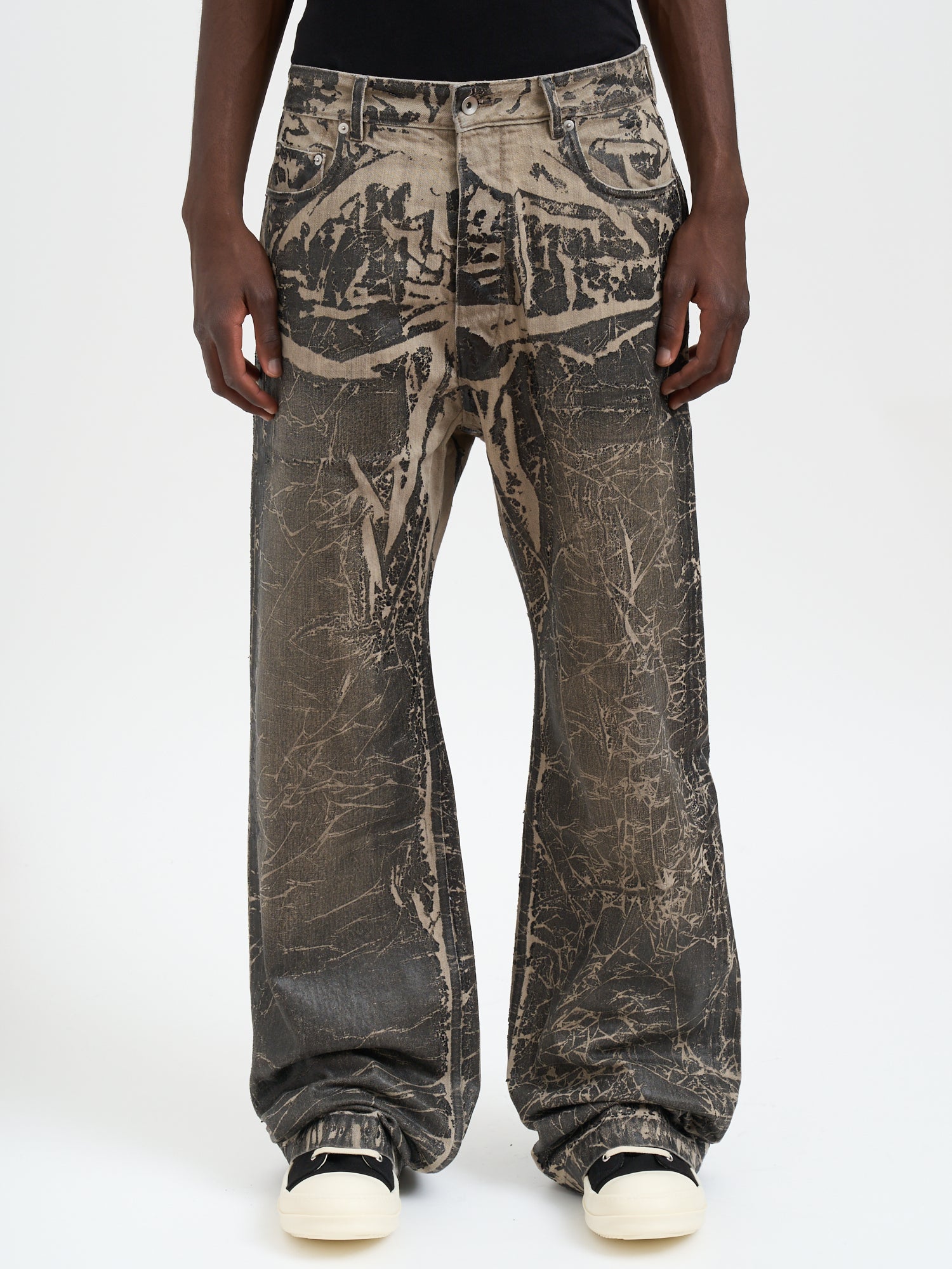 DRKSHDW Washed Foil Denim Pants - Size 31