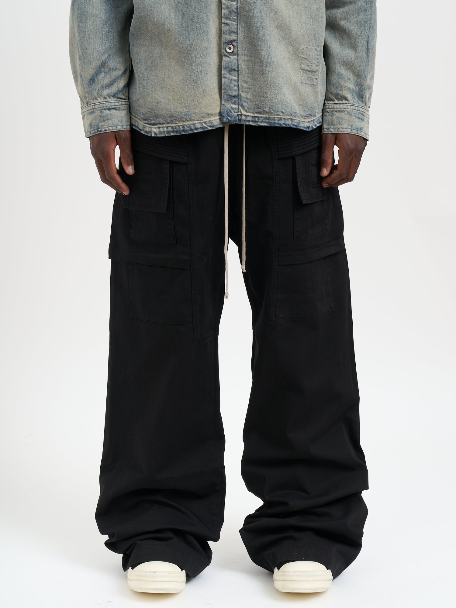 DRKSHDW Wide Cargo Drawstring Pants - Size M