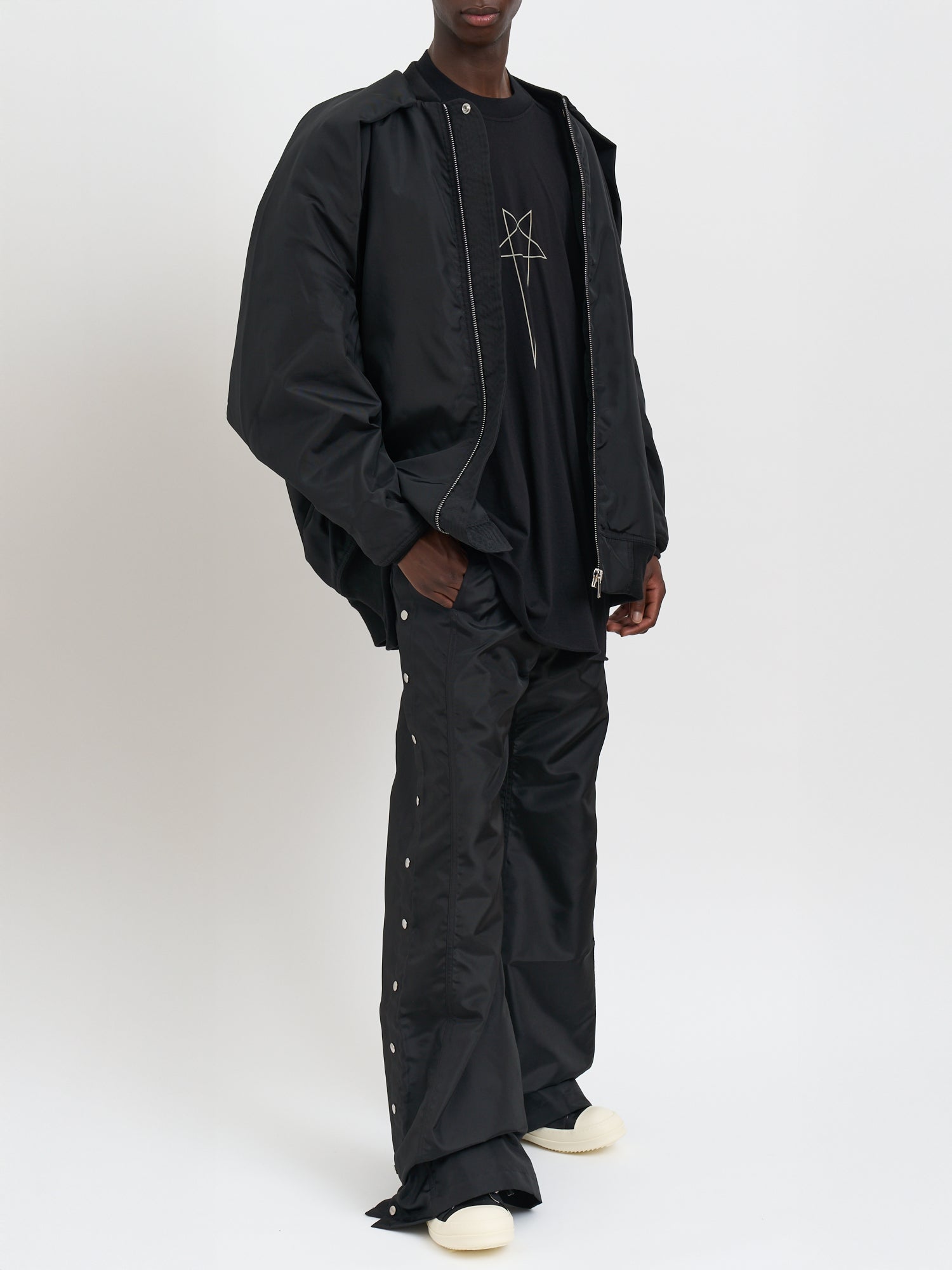 DRKSHDW Jumbo Peter Convertible Padded Bomber Jacket - Medium