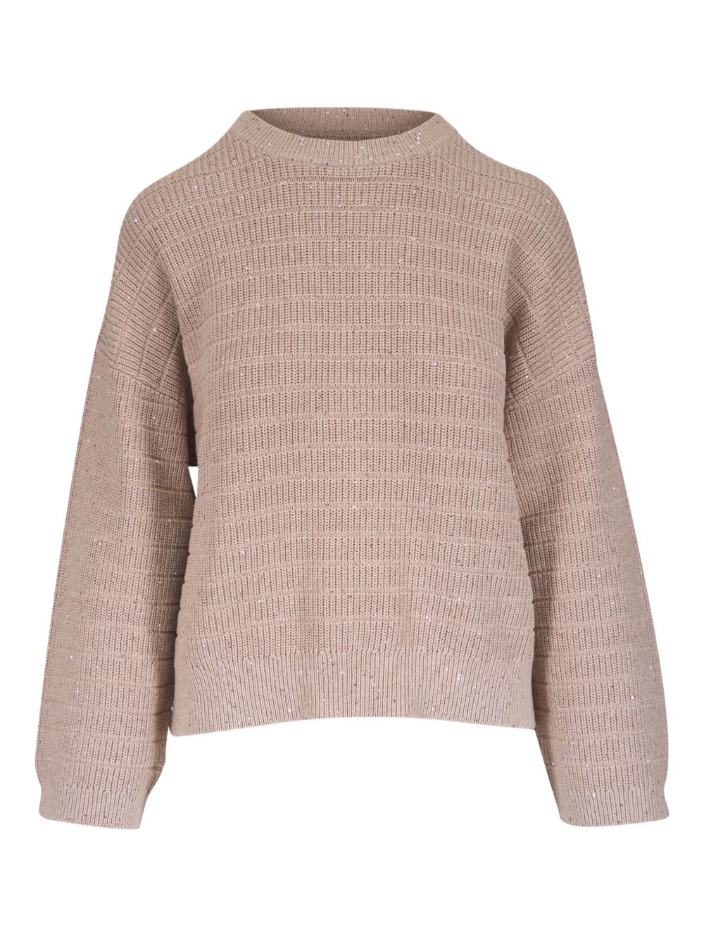 BRUNELLO CUCINELLI Cotton Diamond Sweater - Crew Neck - Women