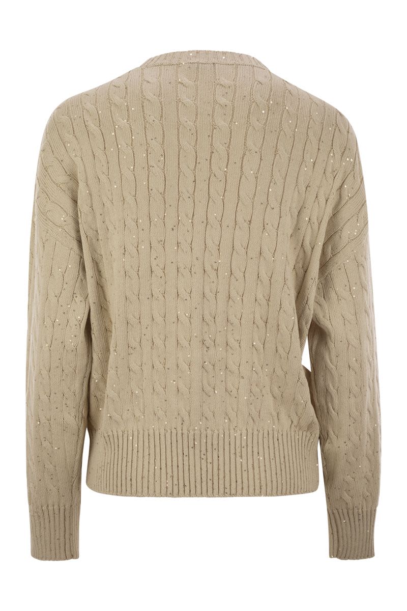 BRUNELLO CUCINELLI Dazzling Cables Knit T-Shirt
