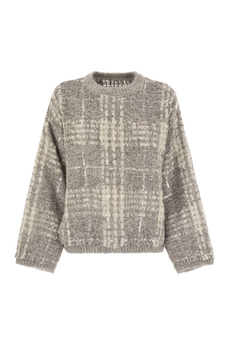 BRUNELLO CUCINELLI Dazzling Knit Sweater in Mohair, Alpaca and Wool