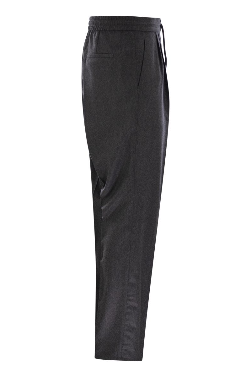 BRUNELLO CUCINELLI Stylish Wool Trousers for Men - FW25 Collection