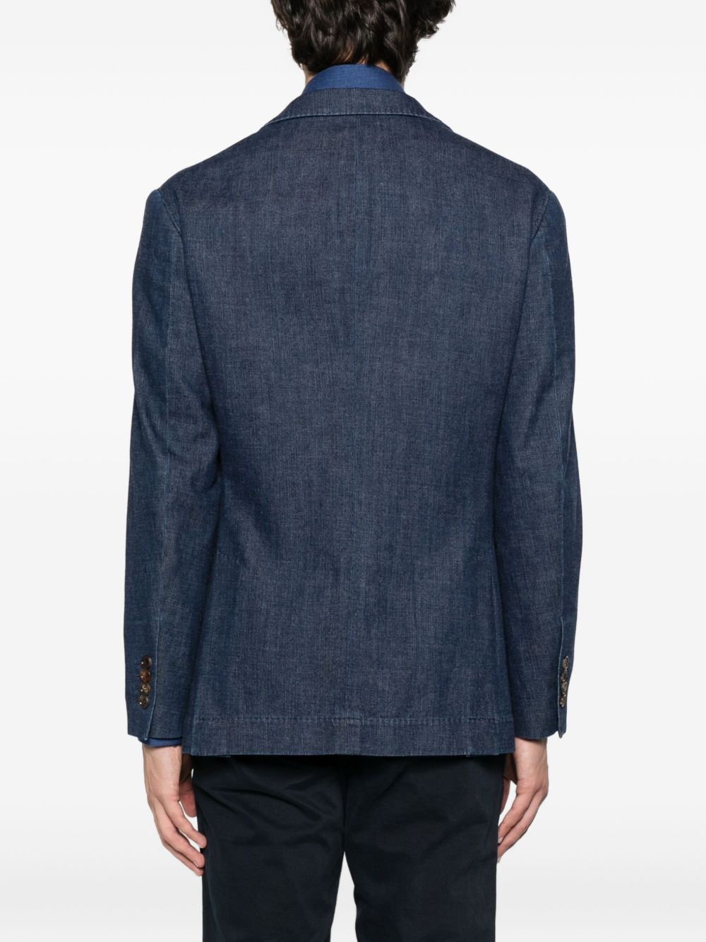 BRUNELLO CUCINELLI Single-Breasted Denim Jacket for Men