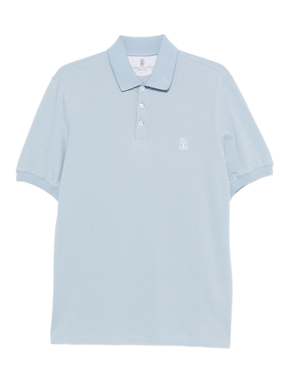 BRUNELLO CUCINELLI Logo Cotton Polo Shirt for Men - Mini Fit