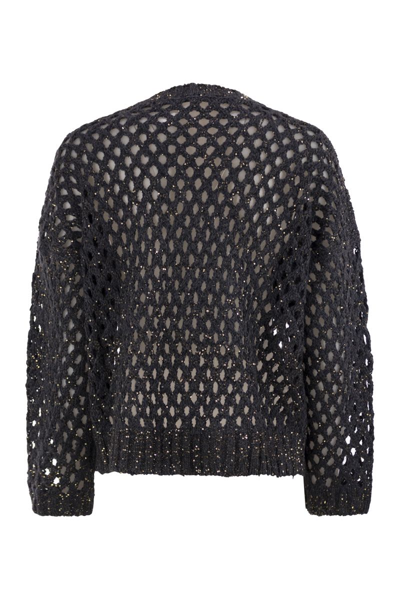 BRUNELLO CUCINELLI Dazzling Net Silk and Linen T-Shirt