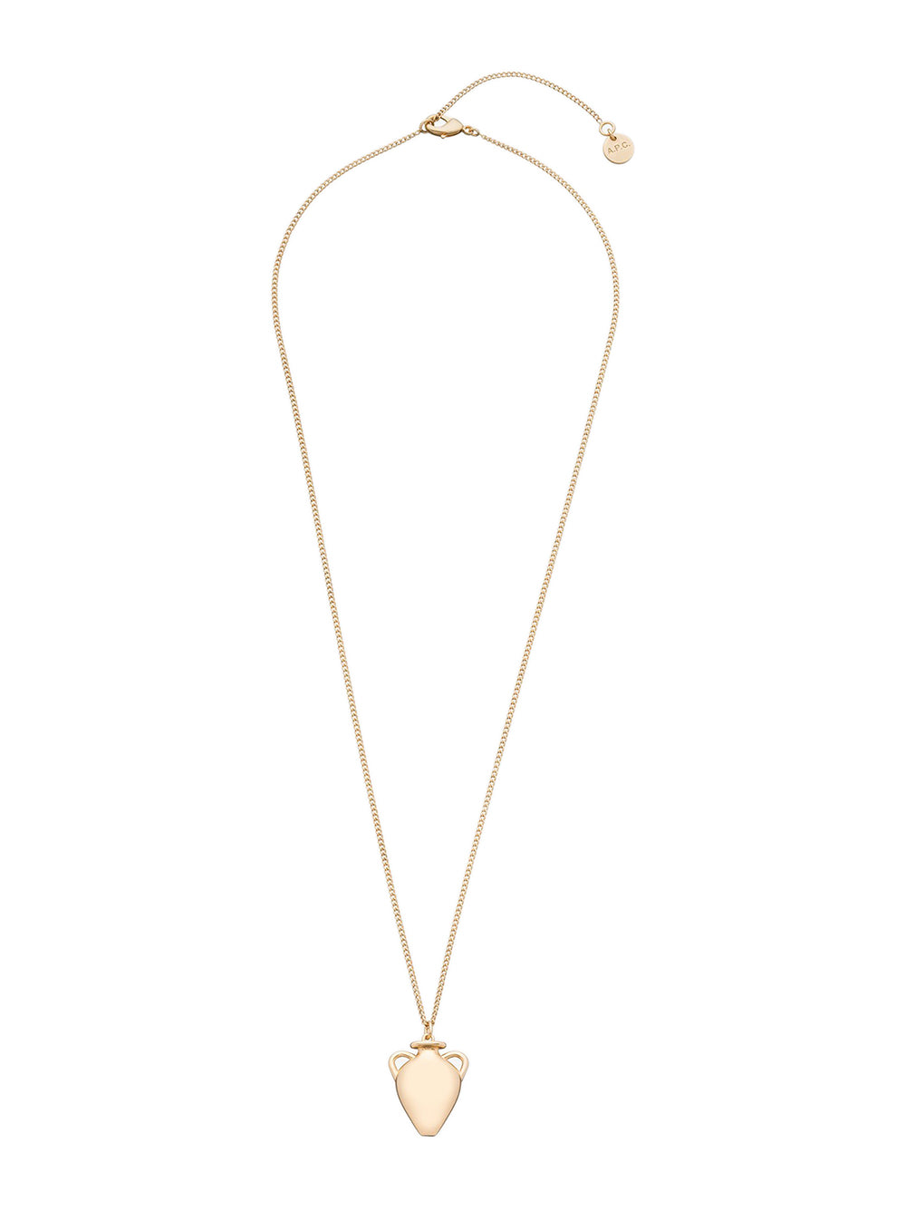 A.P.C. Elegant 55 cm Brass Medallion Necklace for Women