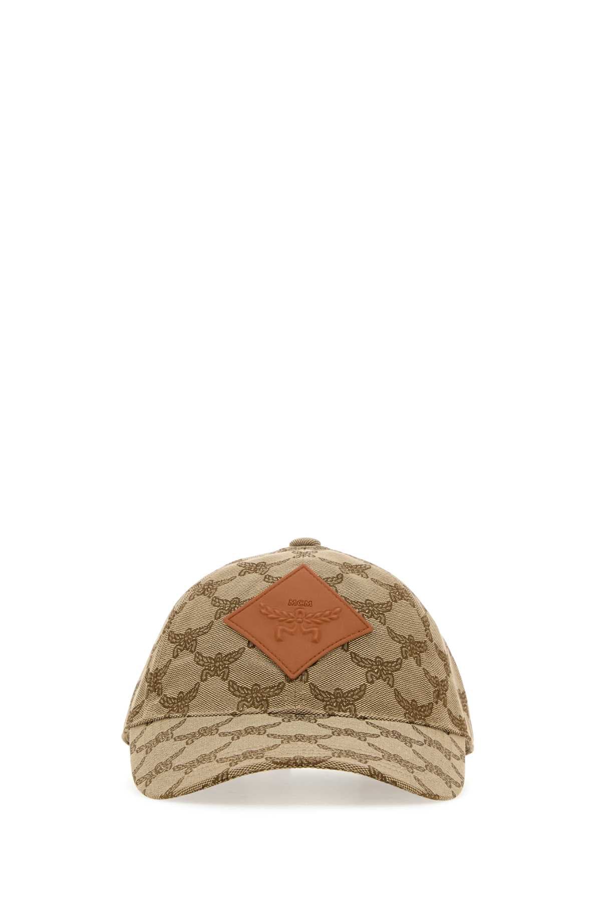 MCM Embroidered Polyester Blend Baseball Cap for Women