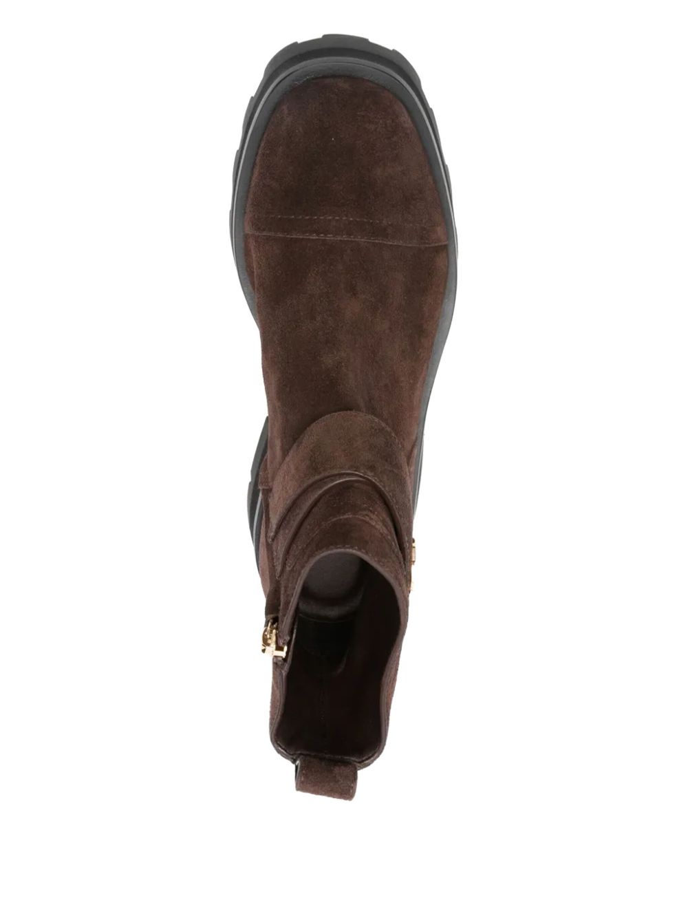 JIMMY CHOO Mini Suede Leather Boots with Pearl Embellishments