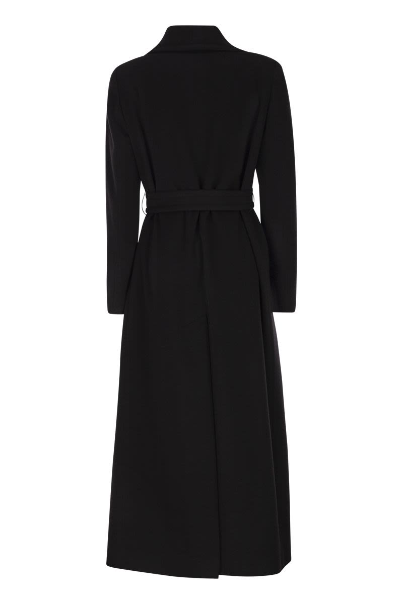 TAGLIATORE Melody Virgin Wool and Cashmere Maxi Jacket