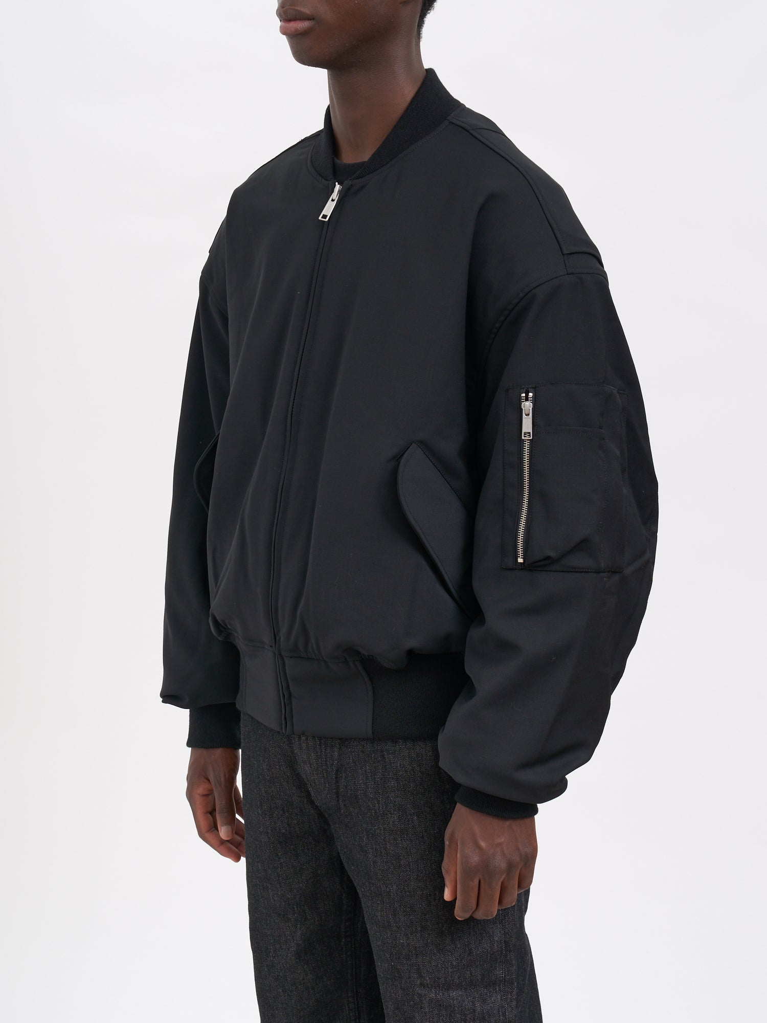 ENTIRE STUDIOS Boxy Fit Bomber Jacket - Size M