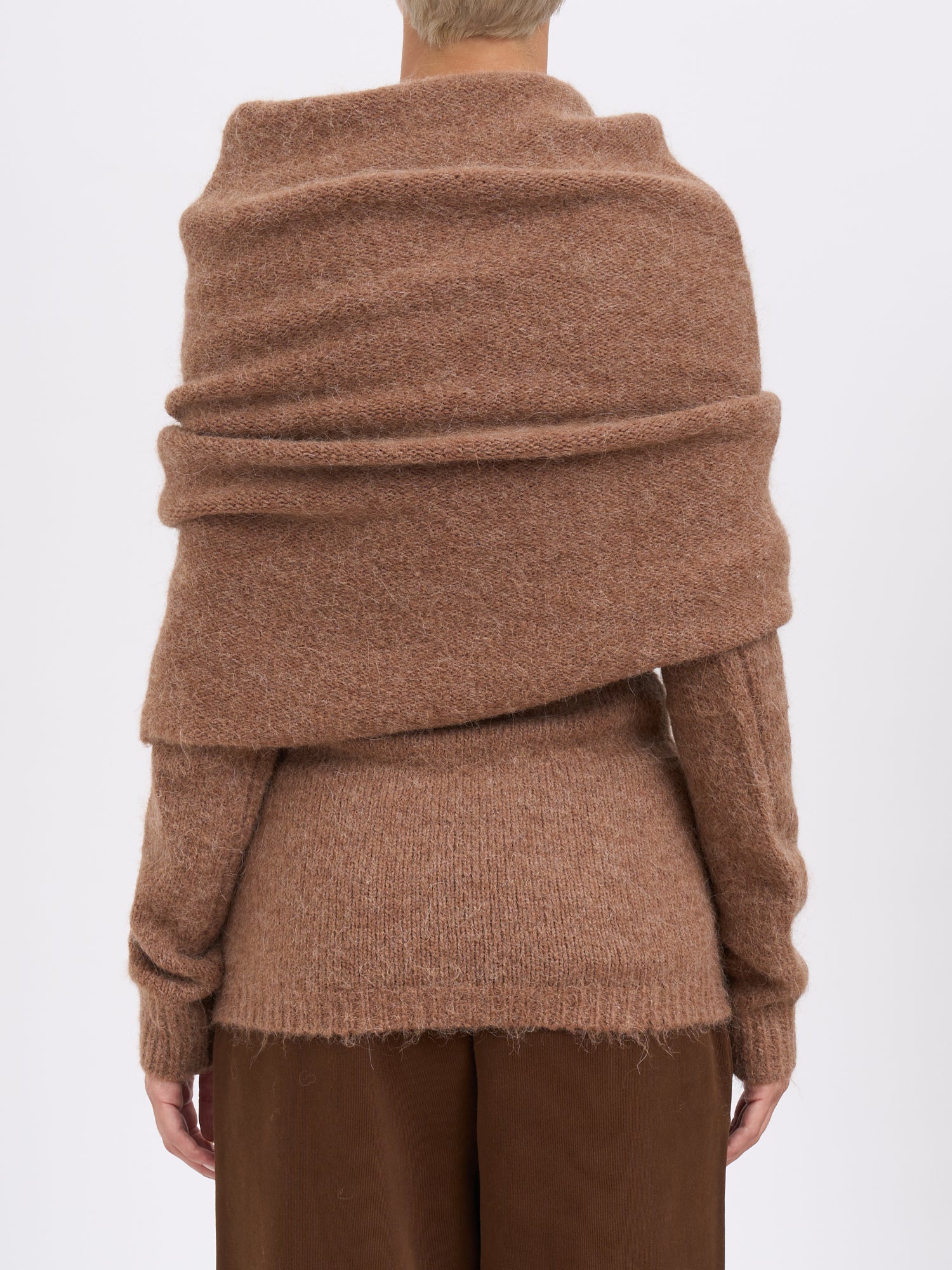 ENTIRE STUDIOS Maxi Collar Bound Top Sweater - Size S