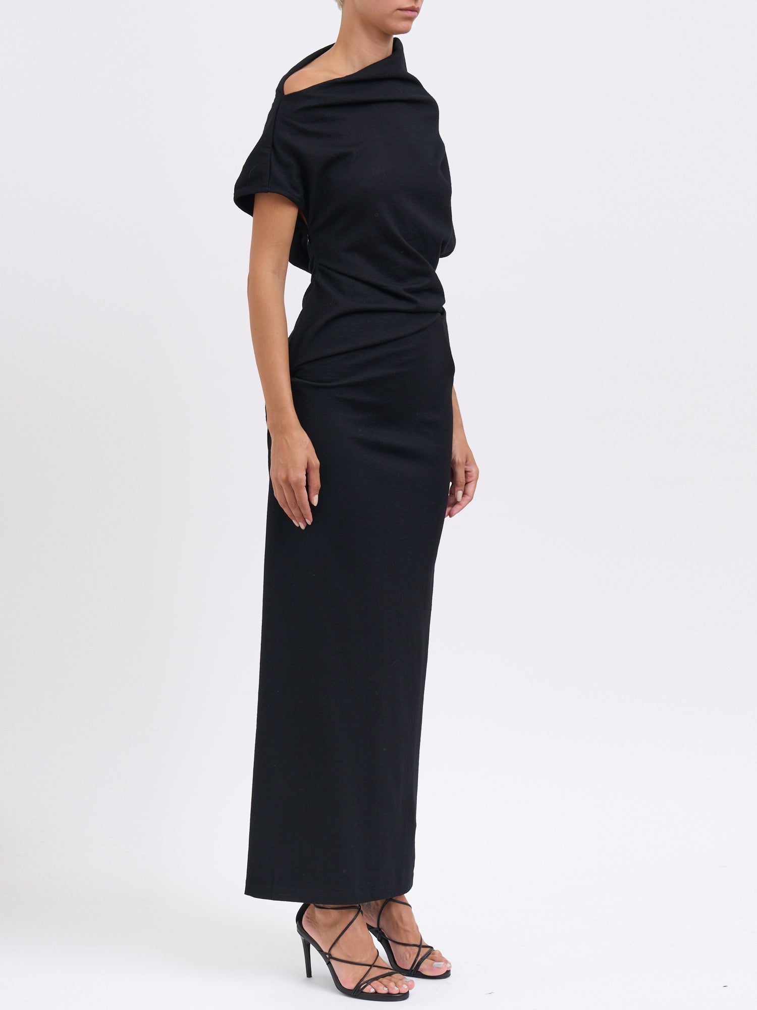 ENTIRE STUDIOS Fitted Maxi Collar Dress Size S