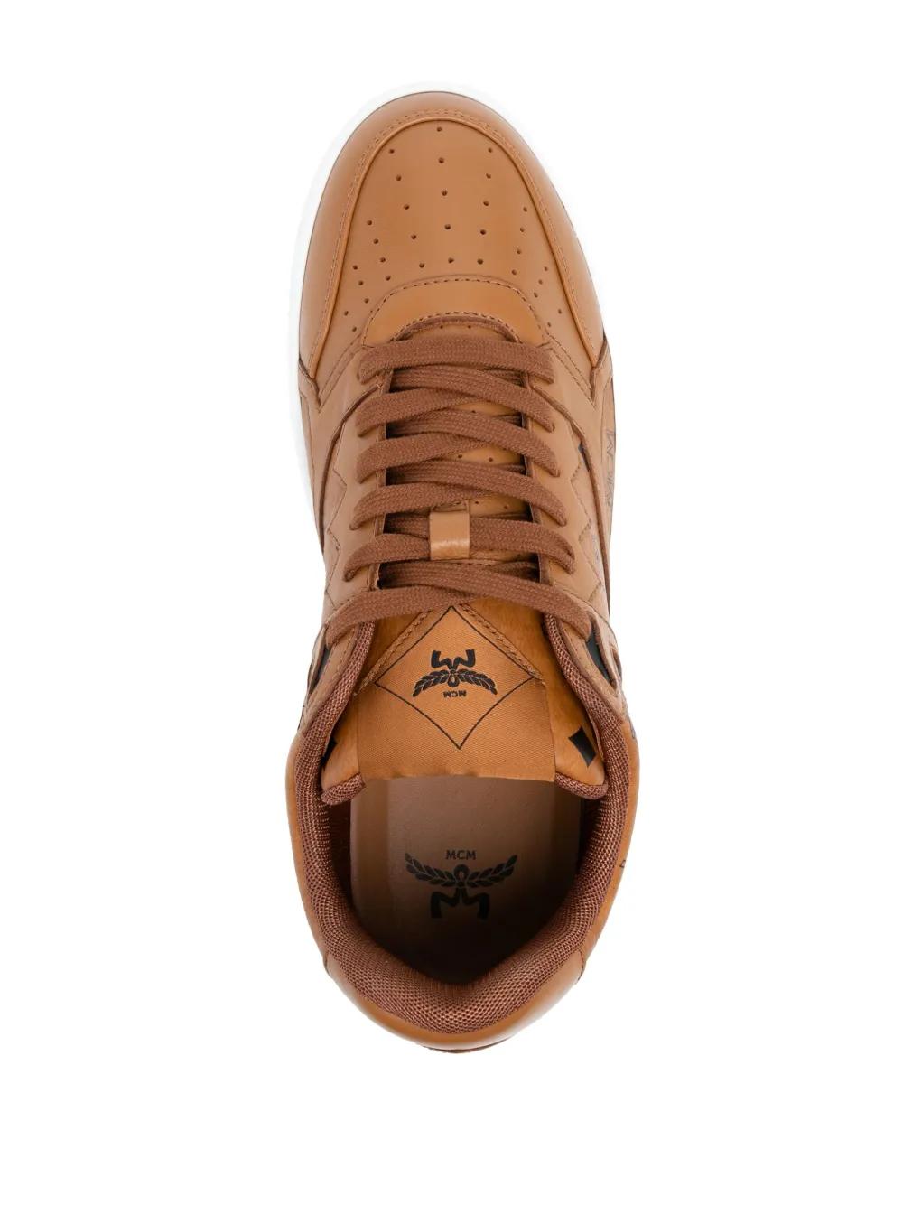 MCM Printed Canvas Terrain Sneakers for Men