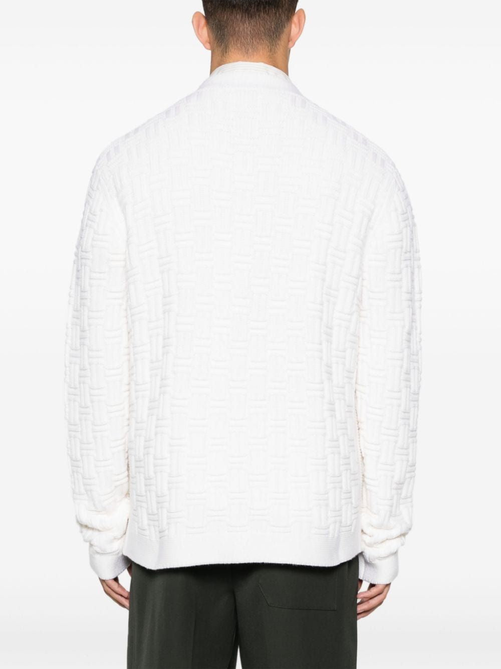 CASABLANCA Column Stitch Cardigan for Men