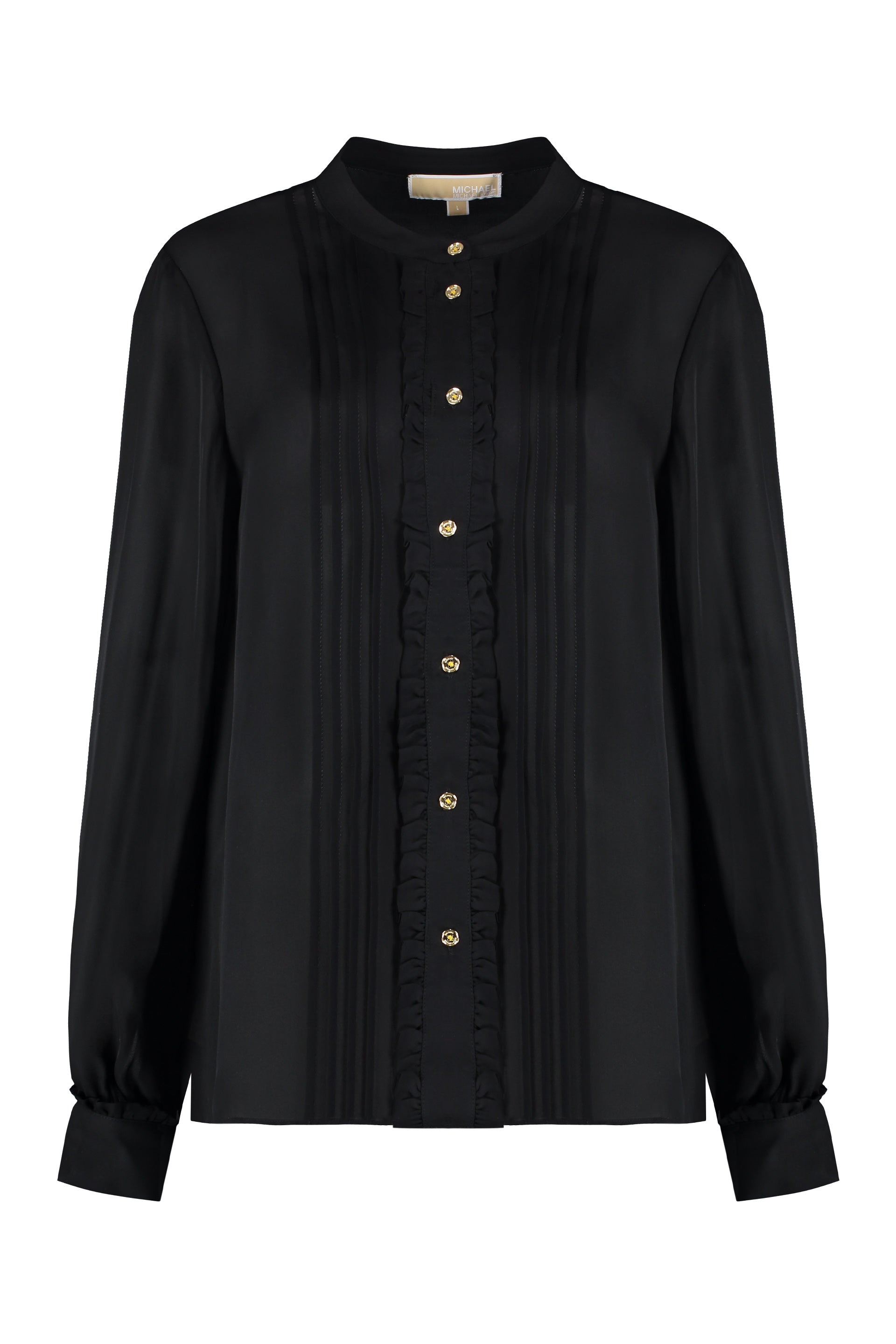 MICHAEL MICHAEL KORS Silk Blend Blouse with Decorative Ruffles