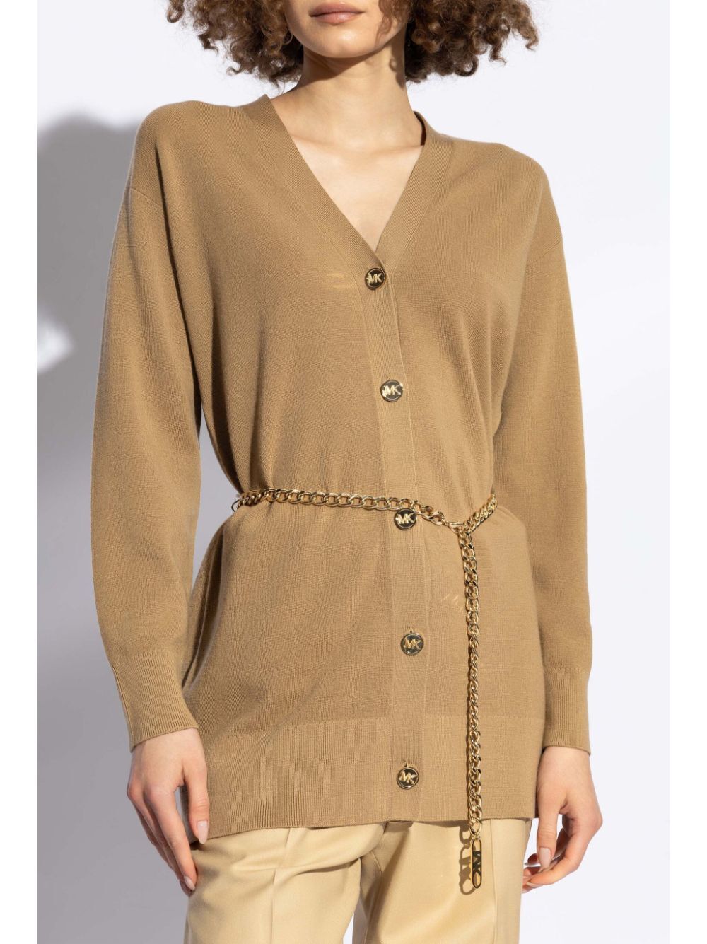 MICHAEL MICHAEL KORS Empire Chain Belt Cardigan