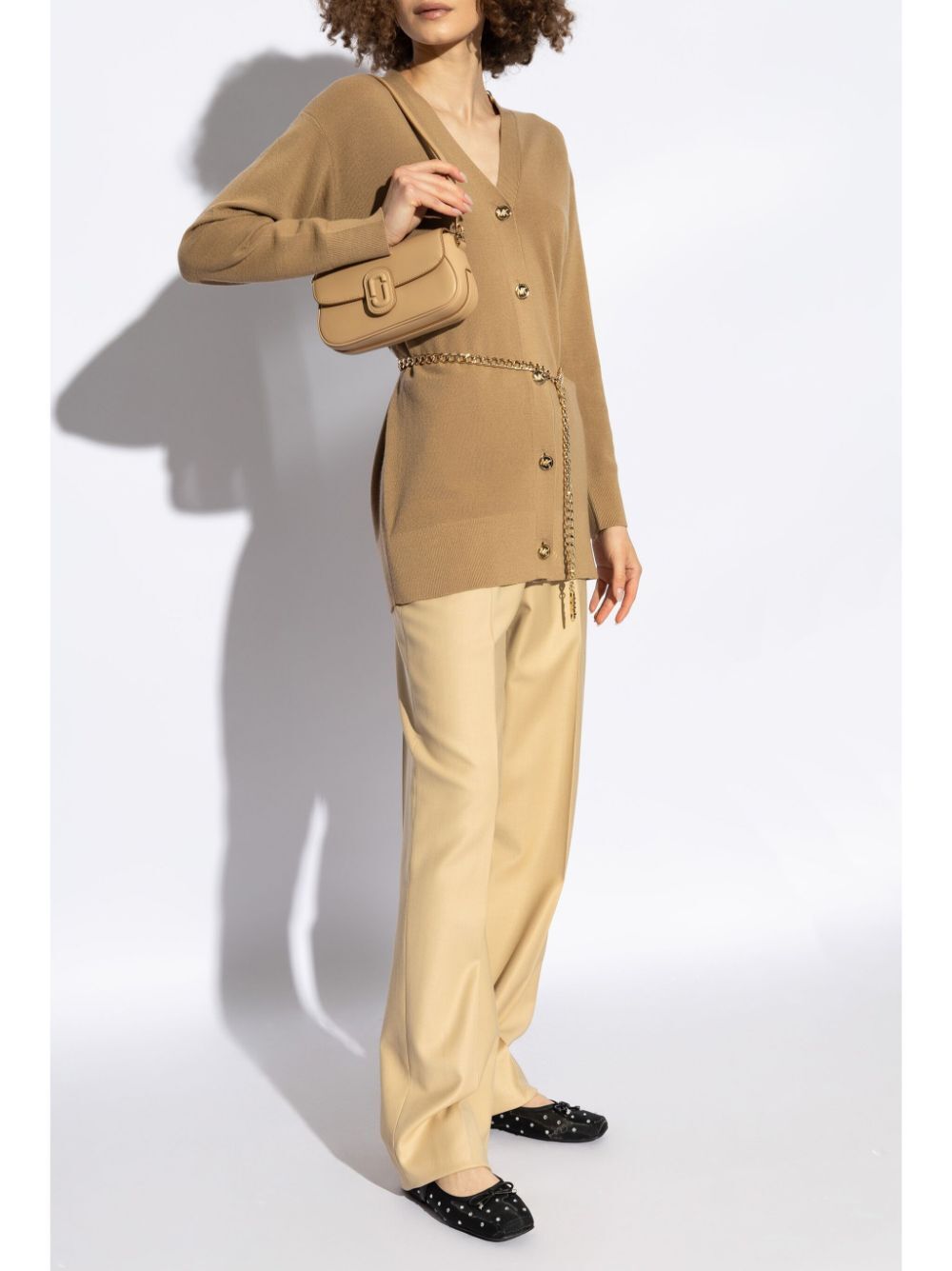 MICHAEL MICHAEL KORS Empire Chain Belt Cardigan