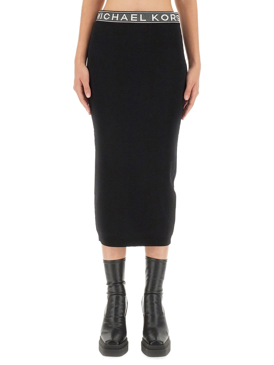 MICHAEL MICHAEL KORS Chic Midi Skirt in Slim Fit