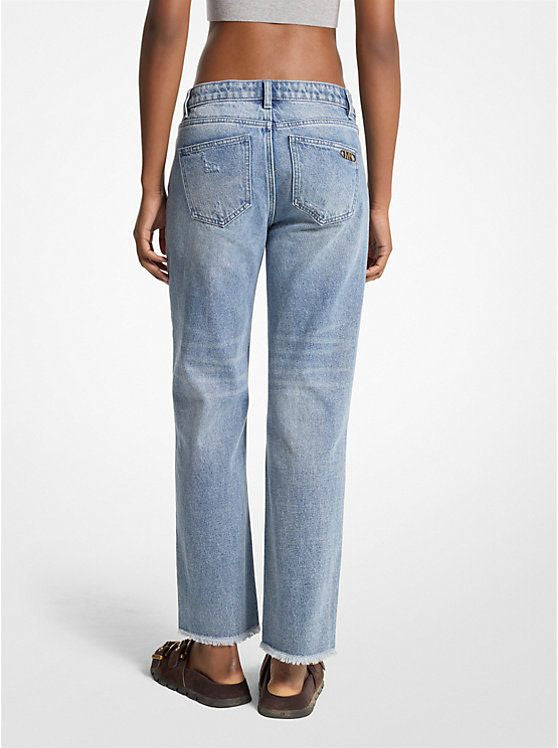 MICHAEL MICHAEL KORS Frayed Distressed Jeans for Women