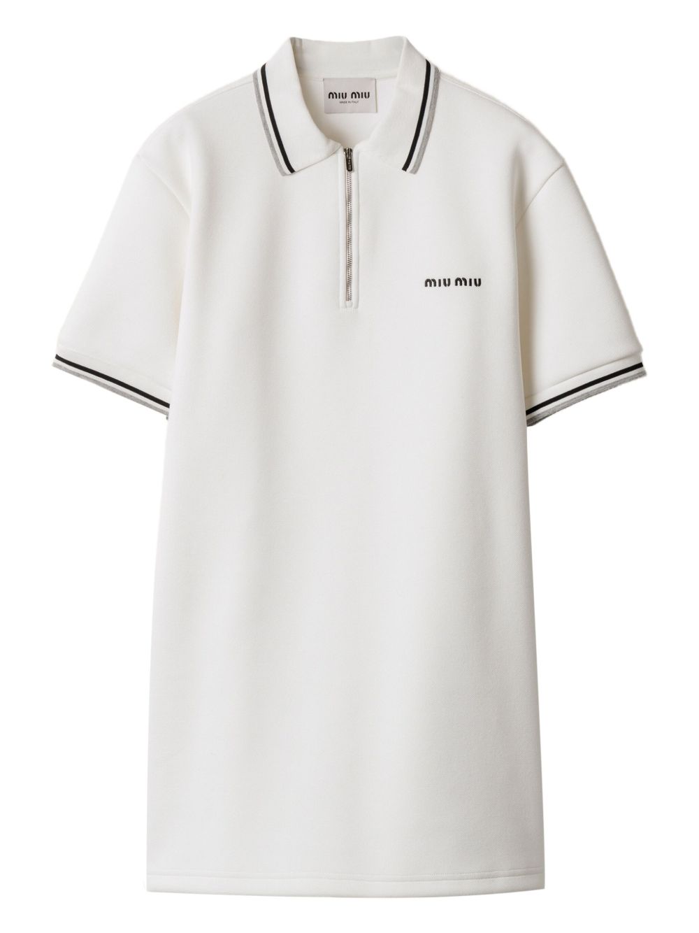MIU MIU Short Zip Polo Mini Dress