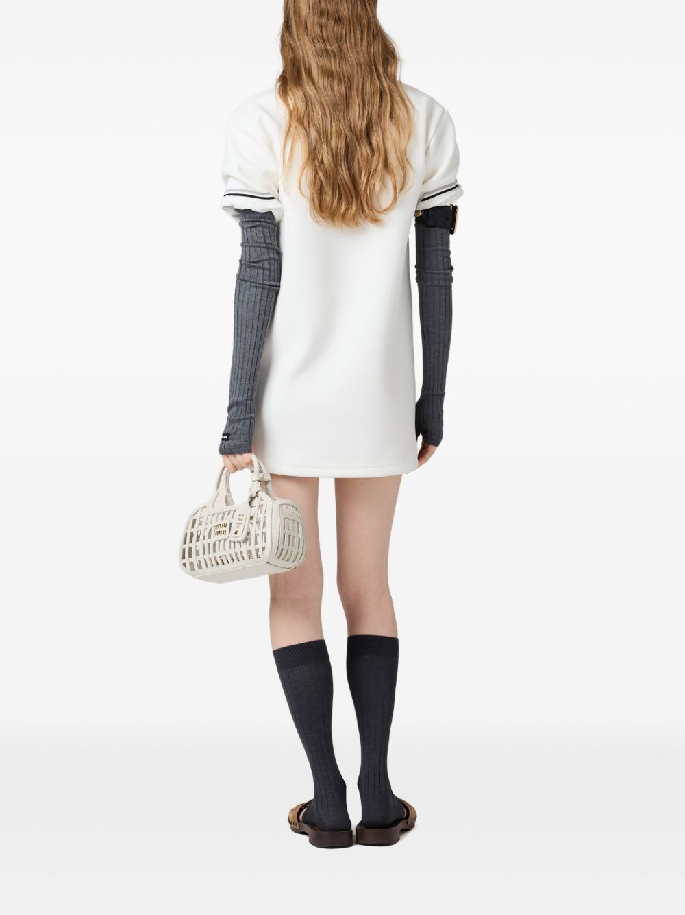 MIU MIU Short Zip Polo Mini Dress