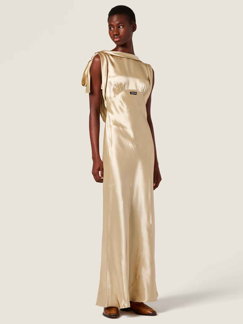 MIU MIU Long Satin Dress for Women