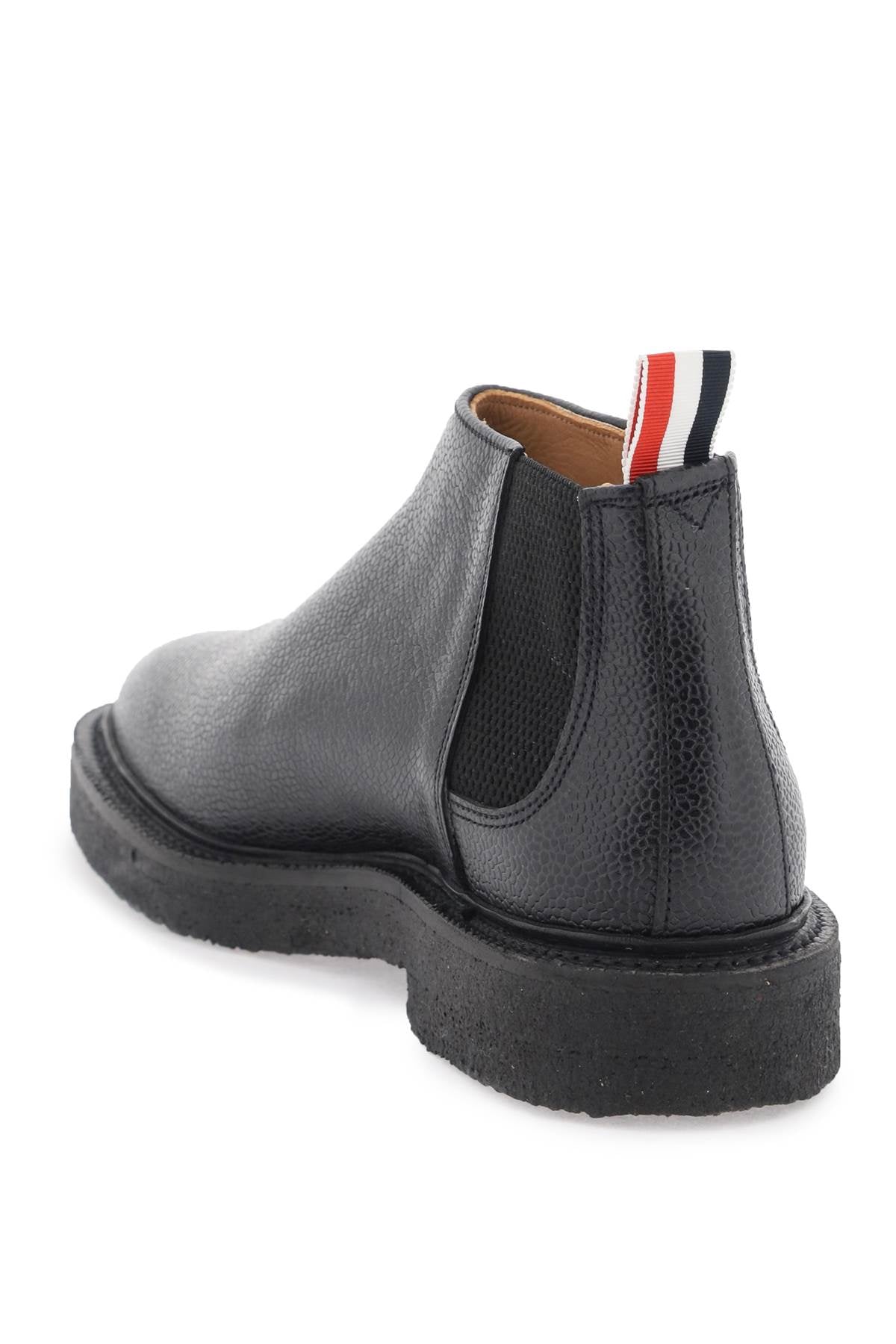 THOM BROWNE Leather Ankle Boots for Men - FW23 Collection